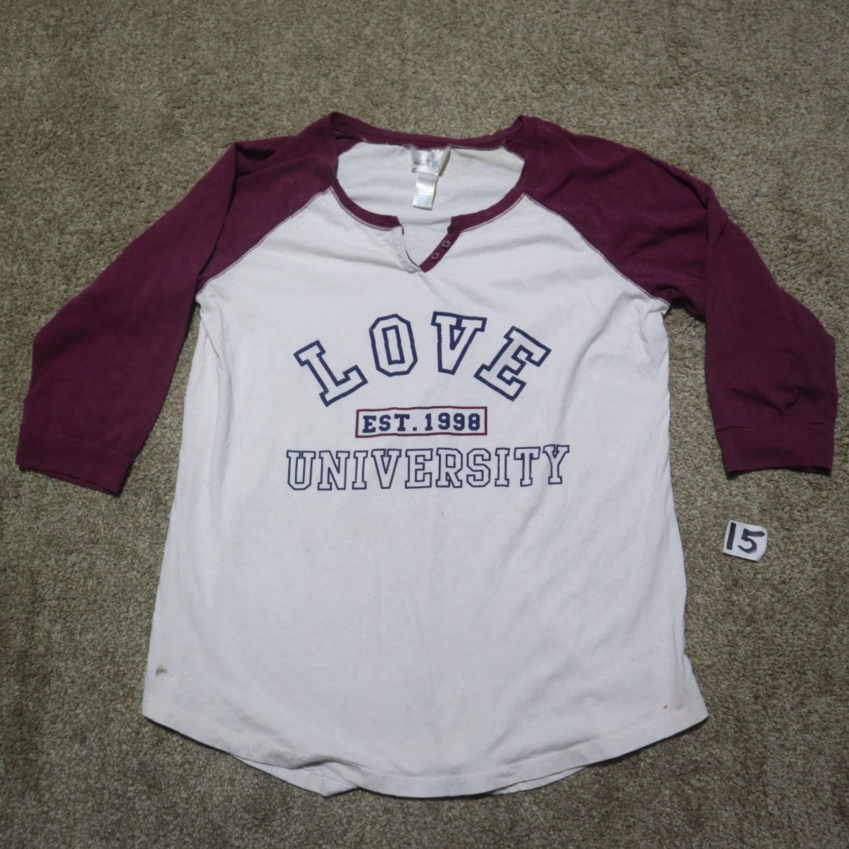 Vintage Just Be White Love University T-Shirt Half Sleeve Adult Women's Size M Medium Size M / US 6-8 / IT 42-44 - 2 Thumbnail