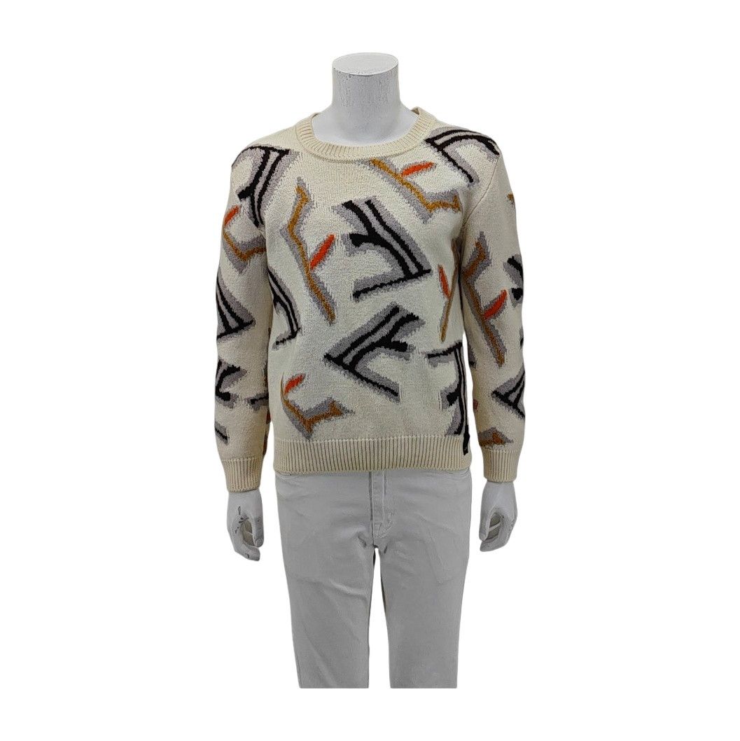 Fendi Fendi Graphic Pattern Wool Crewneck Sweater L Size US L / EU 52-54 / 3 - 1 Thumbnail