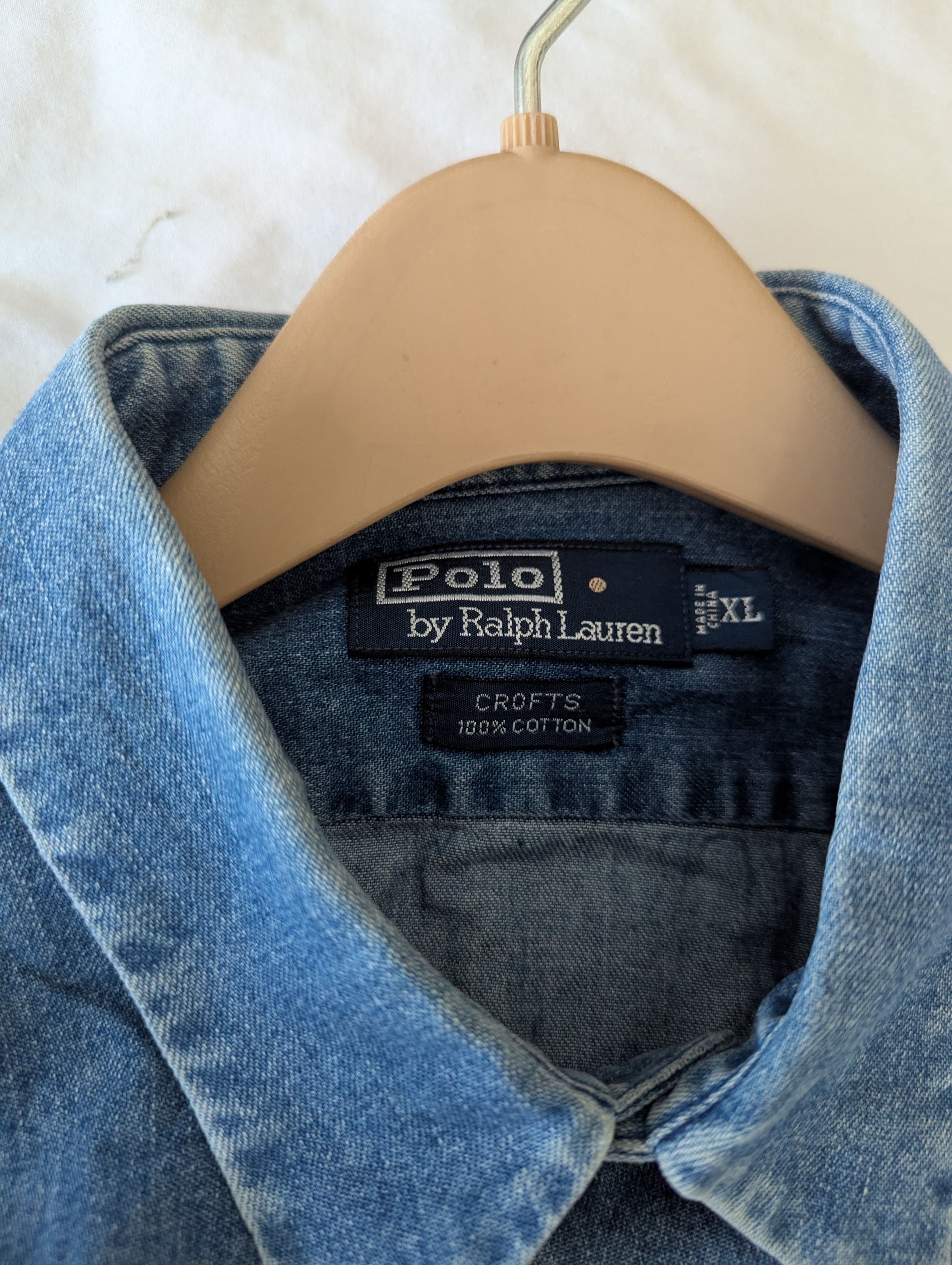 Polo Ralph Lauren Vintage Denim shirt jacket Size US L / EU 52-54 / 3 - 3 Thumbnail
