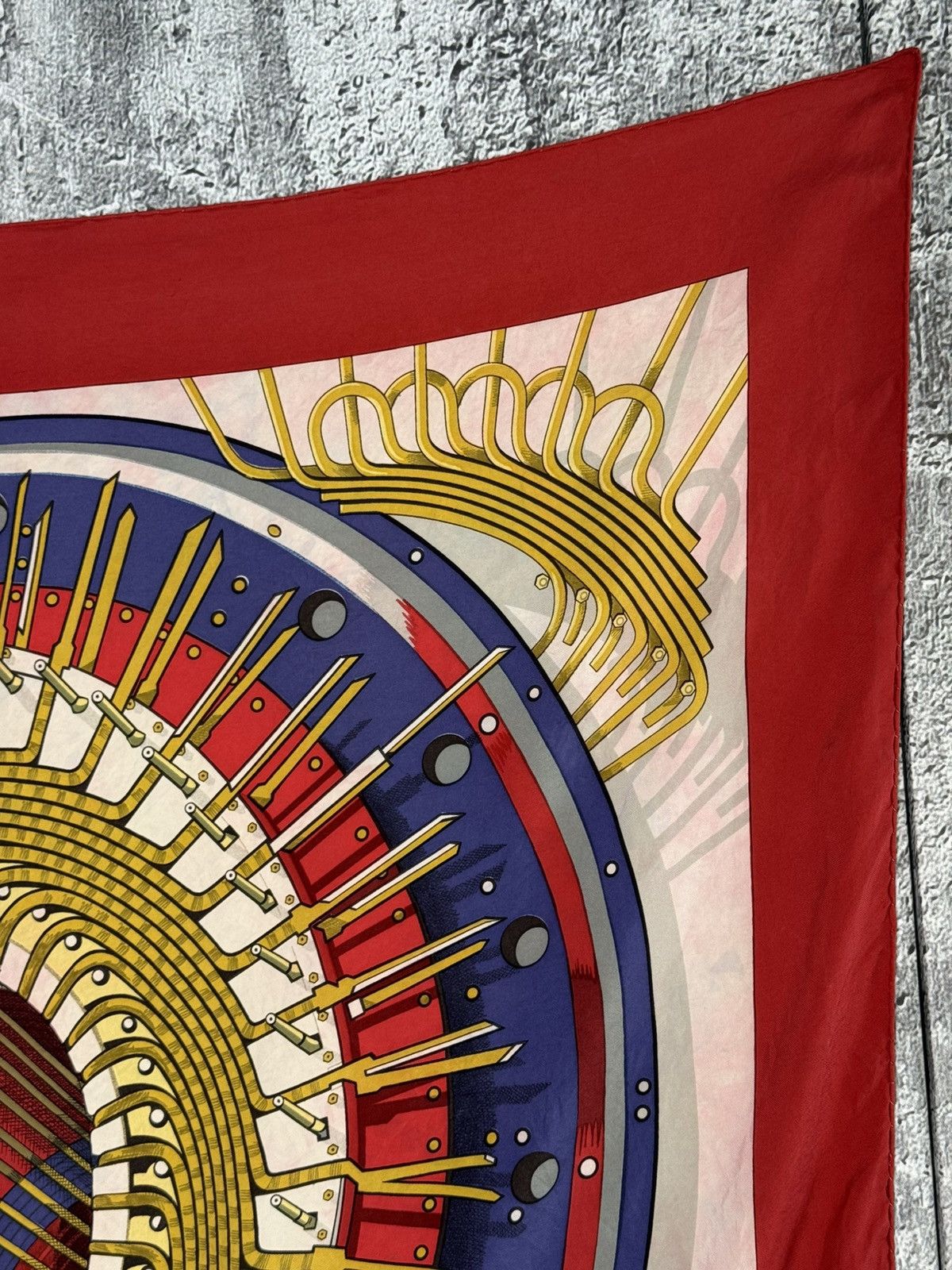 Hermes Hermes 'Alternateur' Silk Scarf Designed by Pierre Peron Size ONE SIZE - 3 Thumbnail