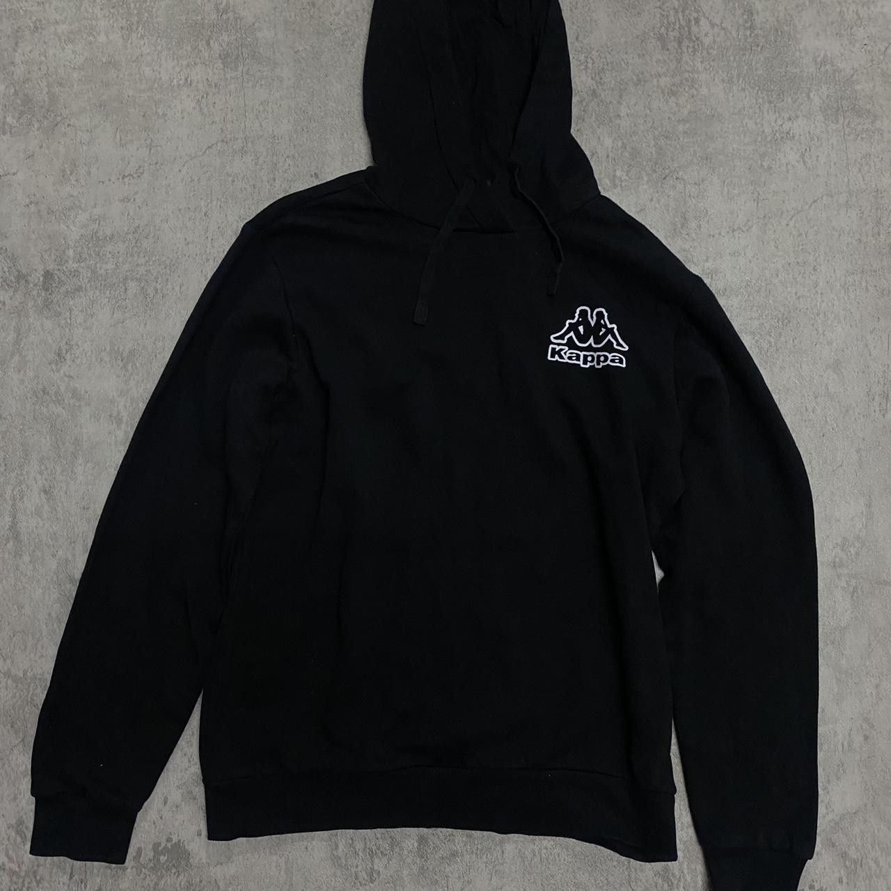 Kappa Black Kappa hoodie with embroidered logo Boxy rap hip hop Size US S / EU 44-46 / 1 - 1 Thumbnail