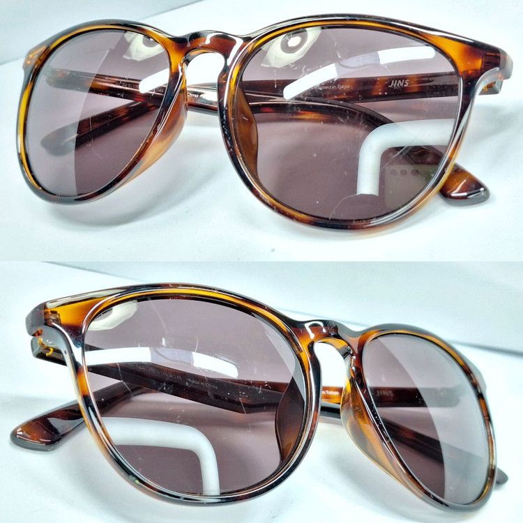 JINS JINS MRF-17S-830 Wellington Sunglasses Brown Demi Tortoise Size ONE SIZE - 7 Thumbnail