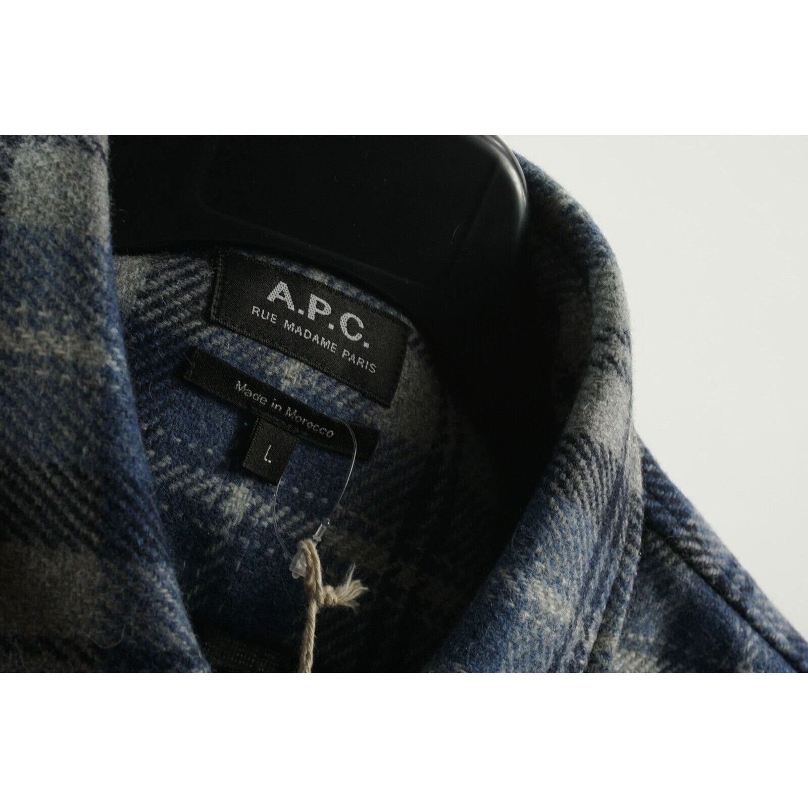 A.P.C. New A.P.C. Large Plaid Flannel Wool Trek Shirt Jacket Size US L / EU 52-54 / 3 - 5 Thumbnail