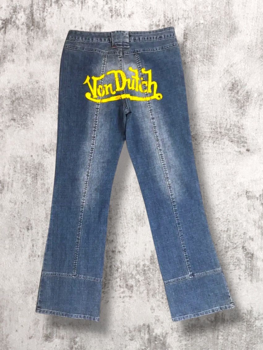 Other Von Dutch Vintage Denim Pants Big Logo Japanese Jeans Size 28" / US 6 / IT 42 - 1 Thumbnail