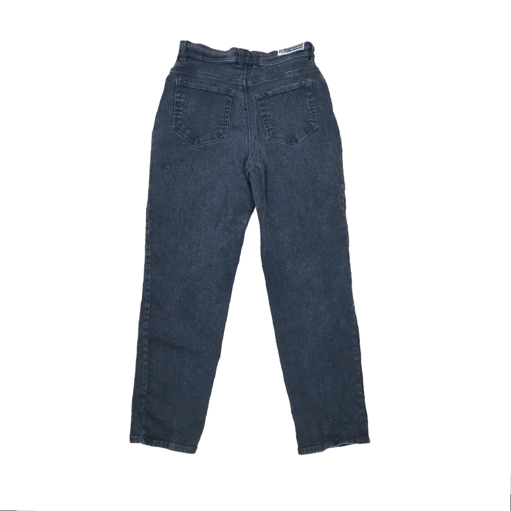Gloria Vanderbilt VINTAGE Gloria Vanderbilt Jeans 90s Black High Rise Straight Leg Mom 10 Regular Cotton Grunge Women? Size 32" / US 10 / IT 46 - 3 Thumbnail