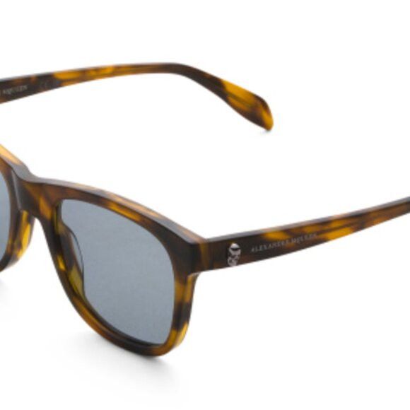 Alexander McQueen Alexander McQueen 54mm Square Sunglasses Yellow blue Size ONE SIZE - 2 Thumbnail