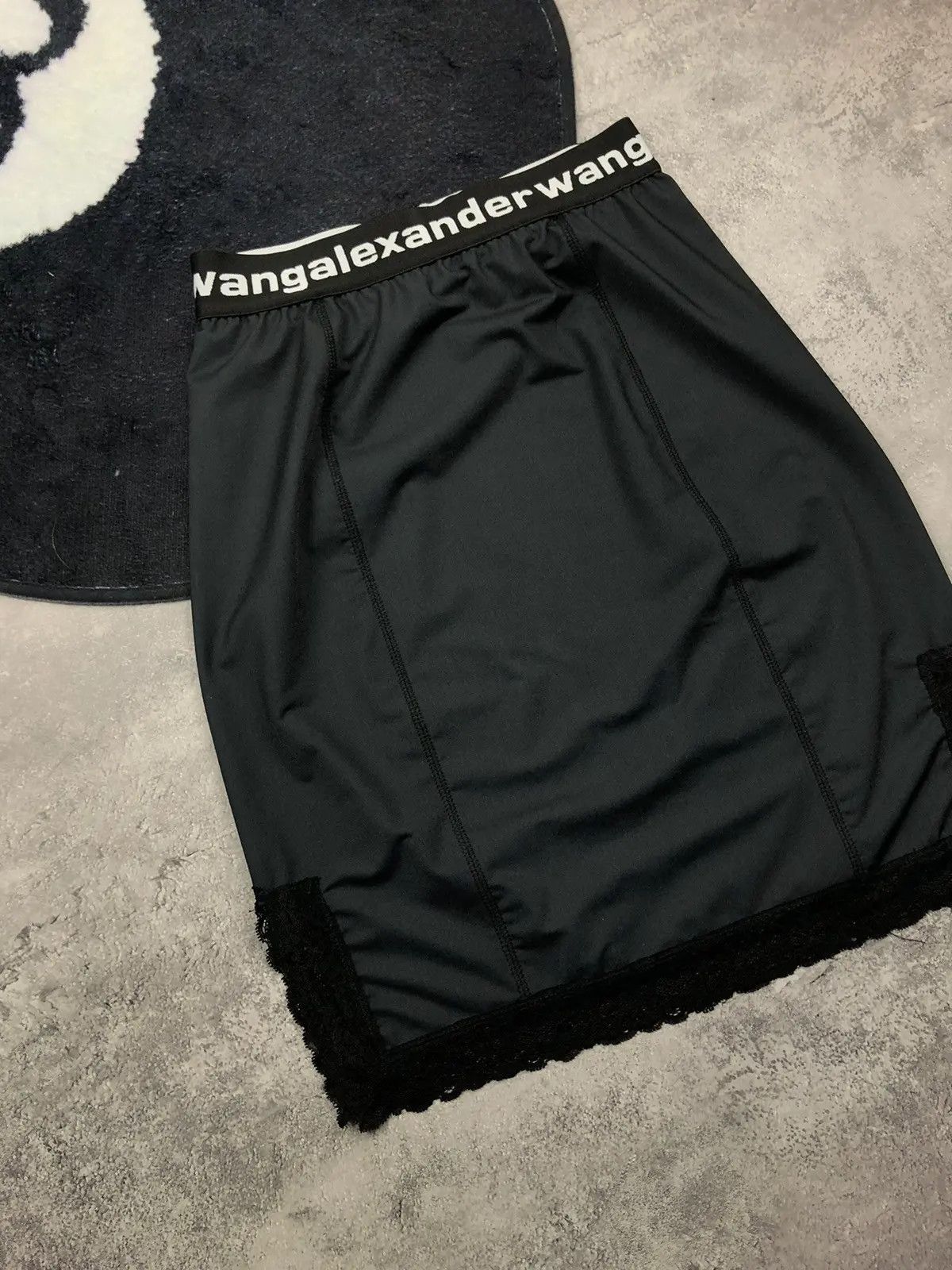 Alexander Wang ALEXANDER WANG.t Luxury Avantgarde Big Logo Rare Mini Skirt Size 27" / US 4 / IT 40 - 3 Thumbnail
