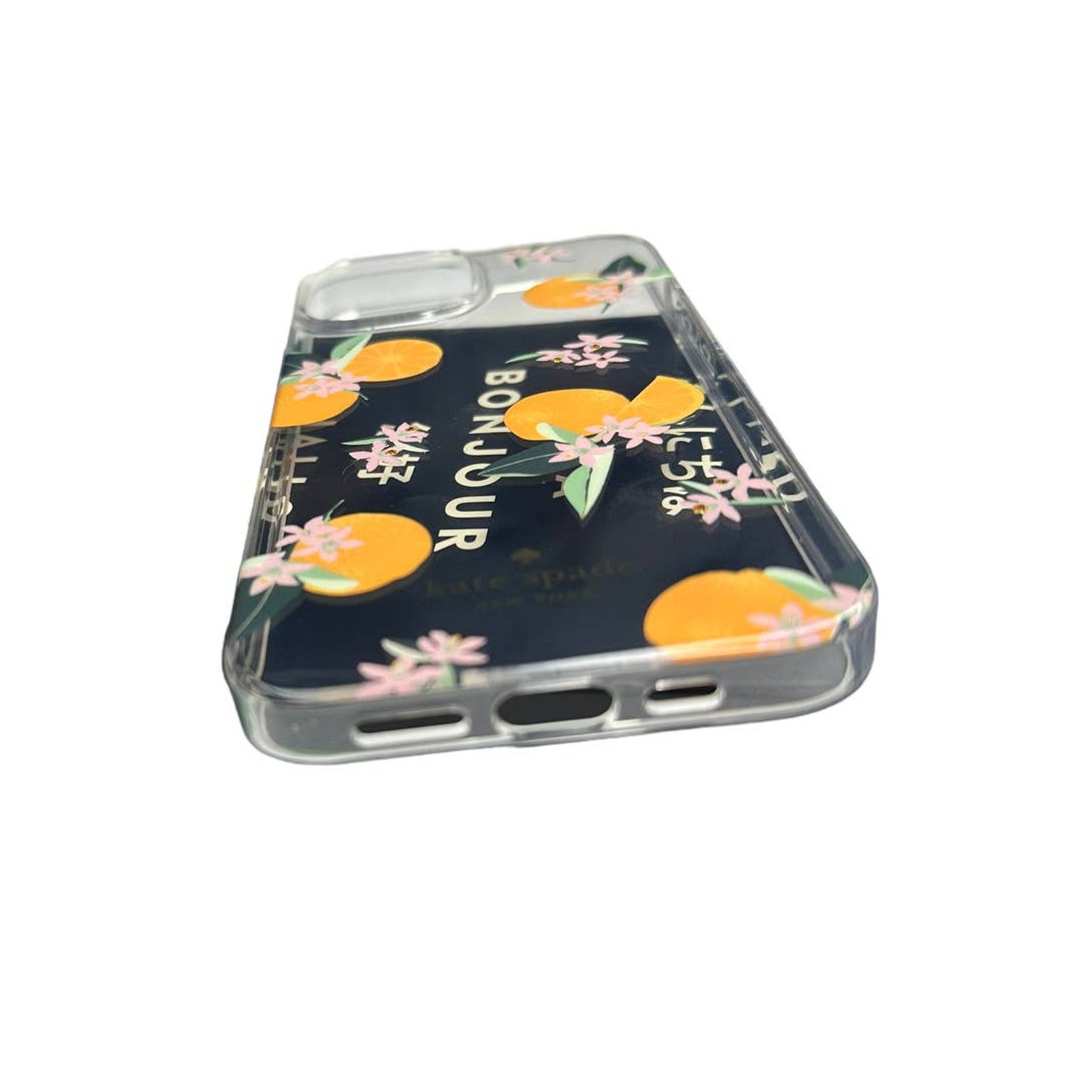 Kate Spade Kate Spade Orange Toss iPhone 14 PRO MAX Jeweled Clear Case Size ONE SIZE - 4 Thumbnail