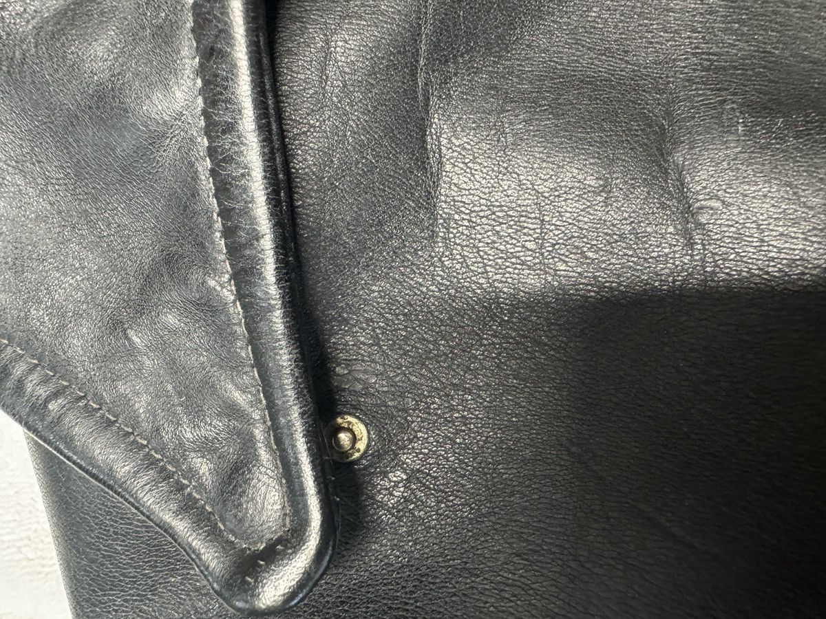 Vintage Rare 40's "Star Glove" Cal Crown Zips Leather Jacket 40 US Size US L / EU 52-54 / 3 - 15 Thumbnail