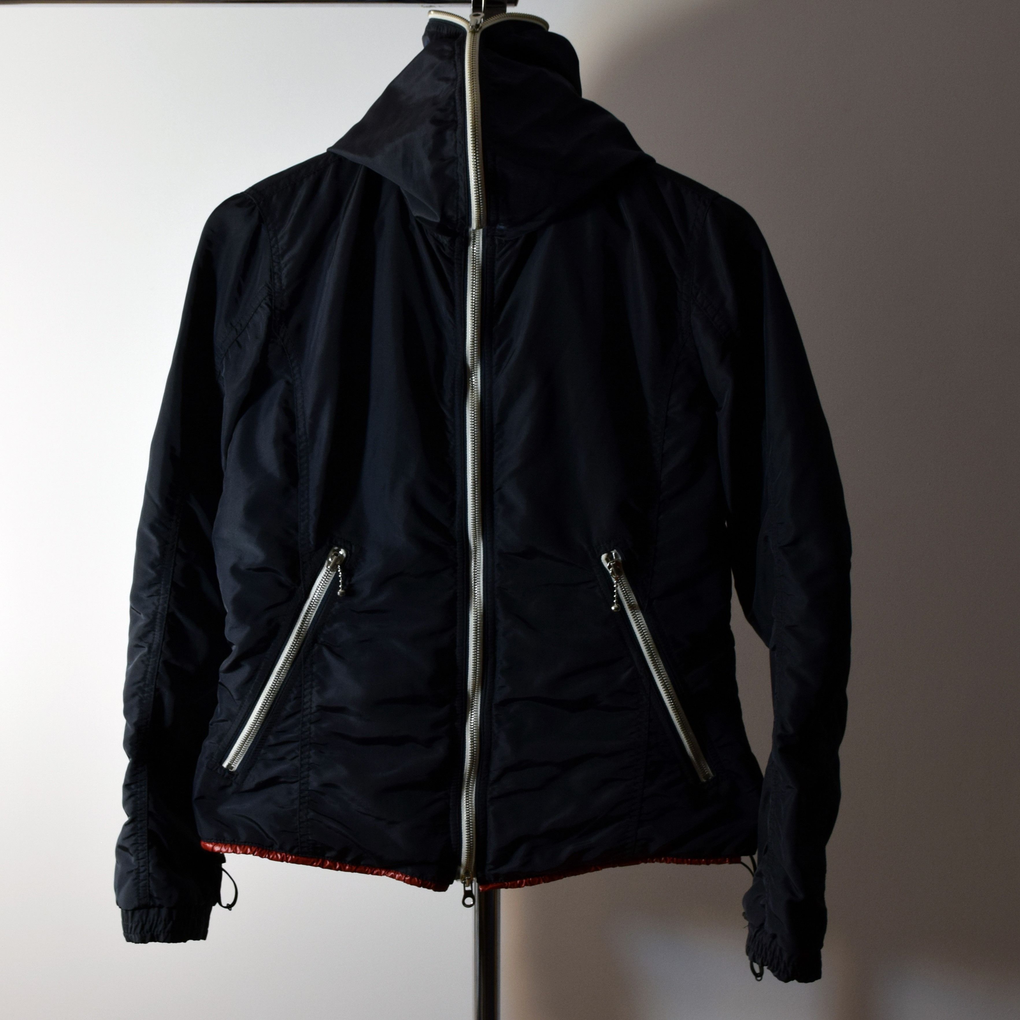 image of Duvetica Light Down / Nylon Navy Full Zip Jacket M in Dark Brown, Men's (Size Medium)