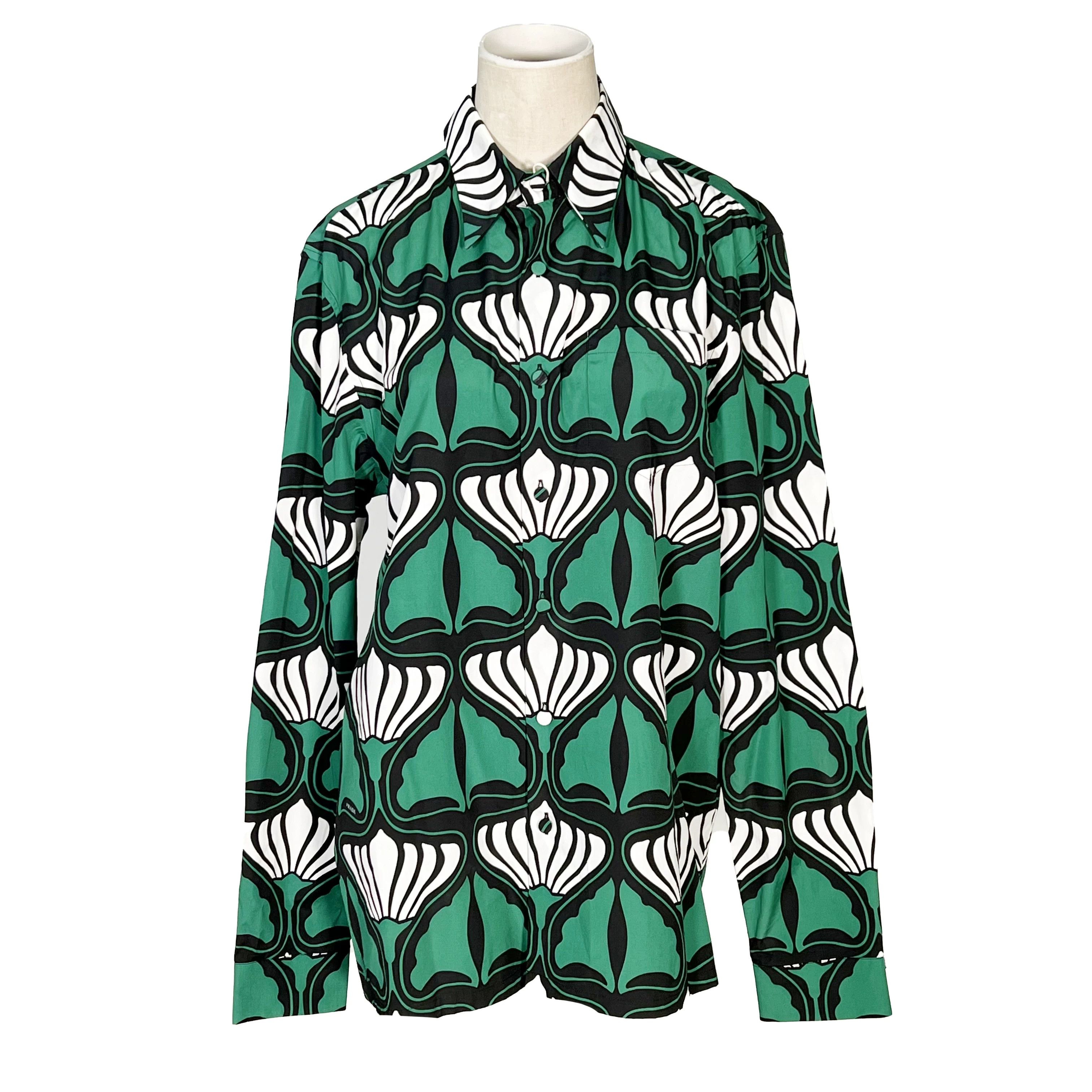 Prada Prada Cotton Multi Shirt M Men Size US M / EU 48-50 / 2 - 1 Thumbnail