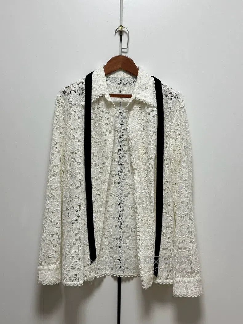 Gucci Gucci Size15+ Lace knitted long sleeves Size XS / US 0-2 / IT 36-38 - 2 Thumbnail