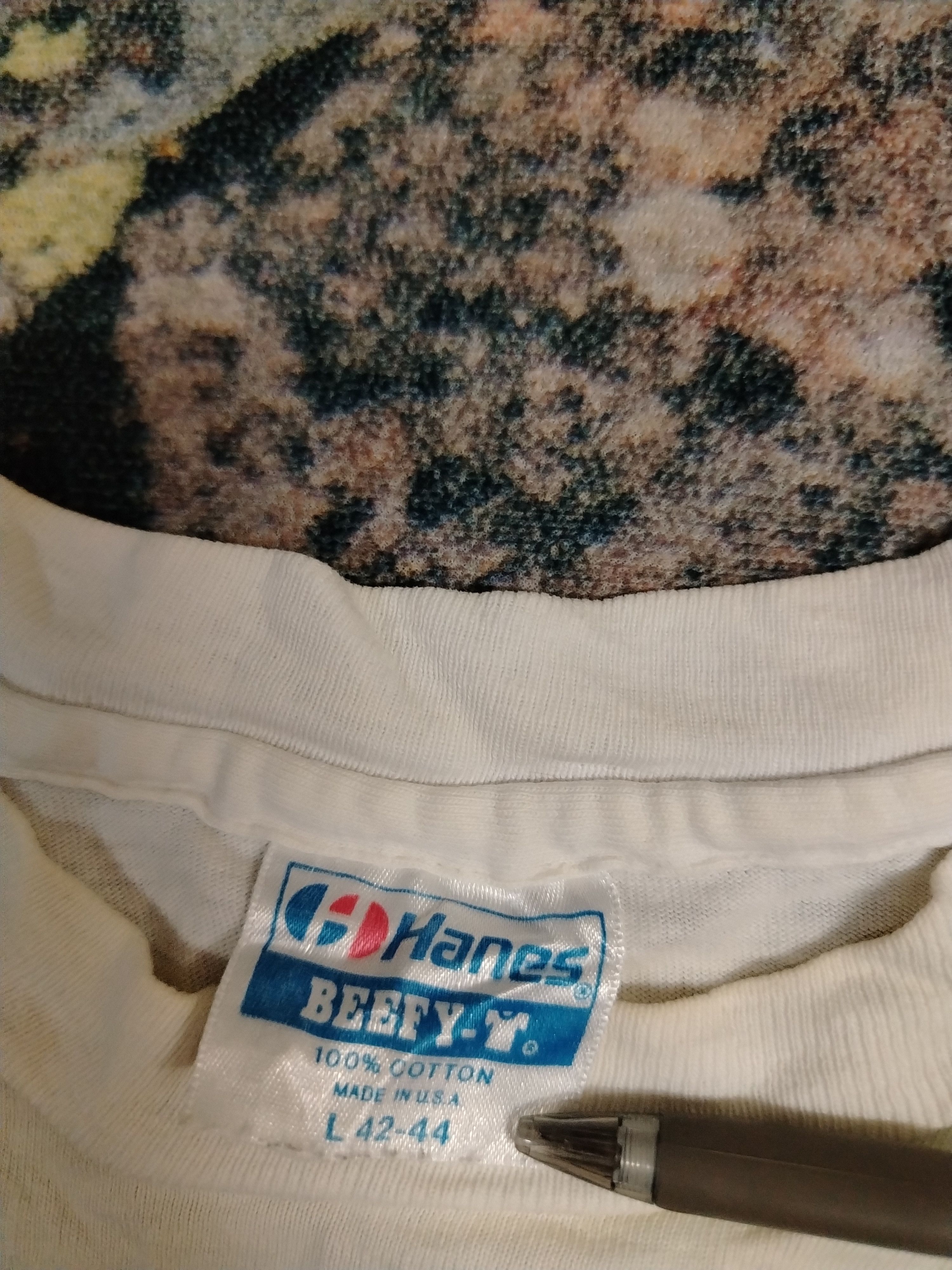 Hanes Vintage 90s MOONEYES Tag Hanes Beefy Size US L / EU 52-54 / 3 - 3 Thumbnail