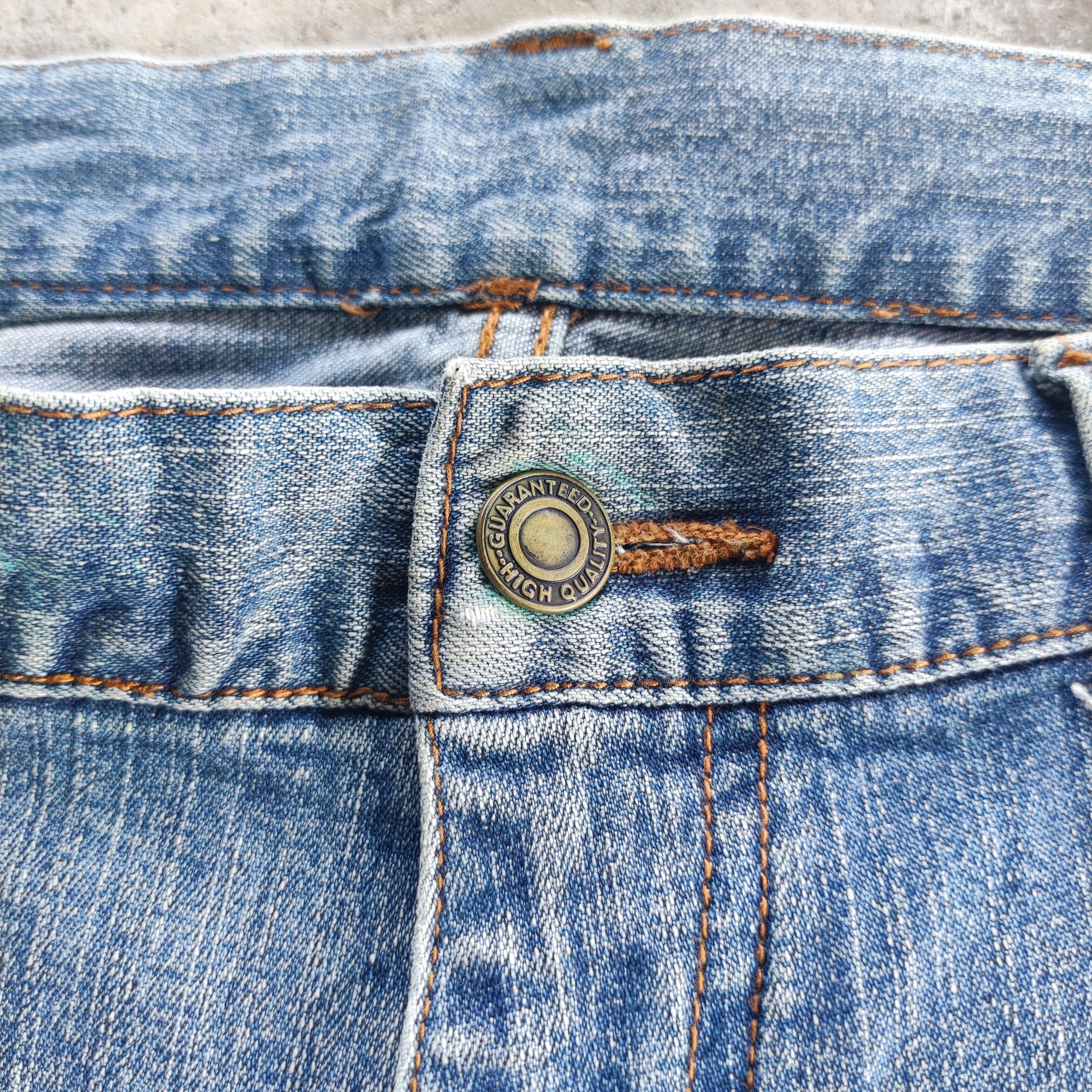 Japanese Brand Vintage Topvalu Brand Buggy Jeans Faded Ripped Pants Size US 37 - 6 Thumbnail