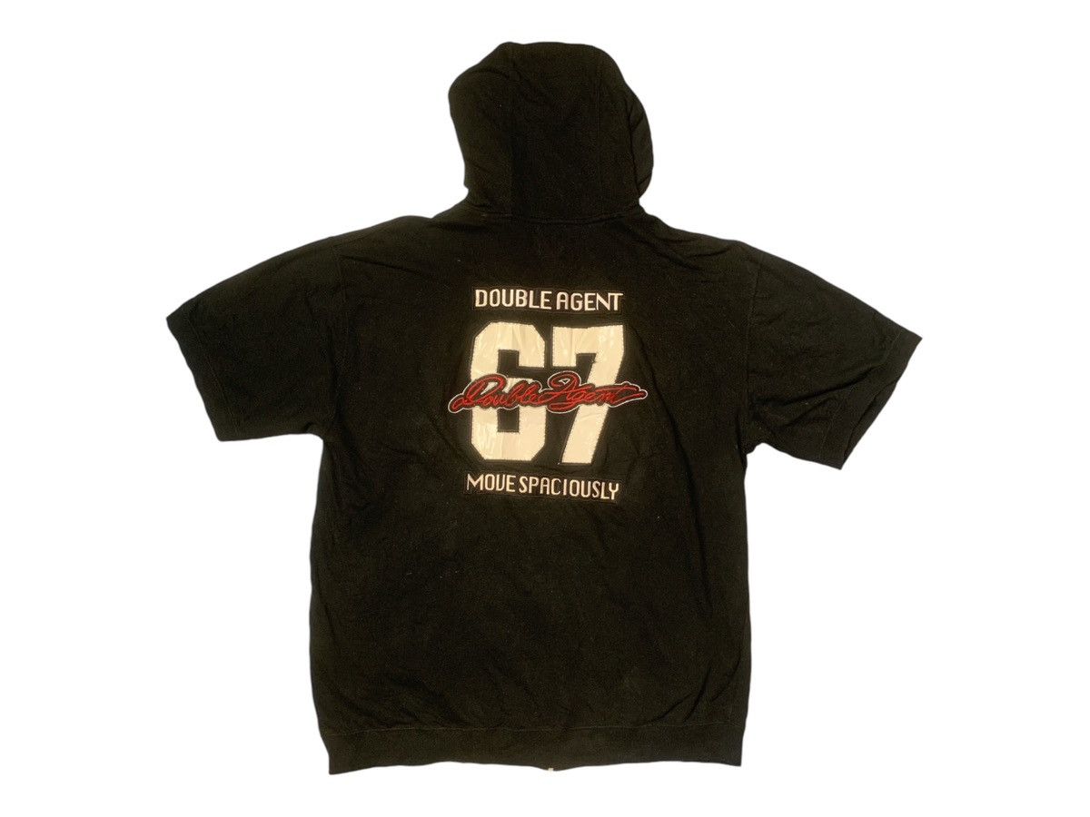 Japanese Brand × Rap Tees Rare Design Double Agent Short Sleeve Hoodie Size US XXL / EU 58 / 5 - 1 Thumbnail