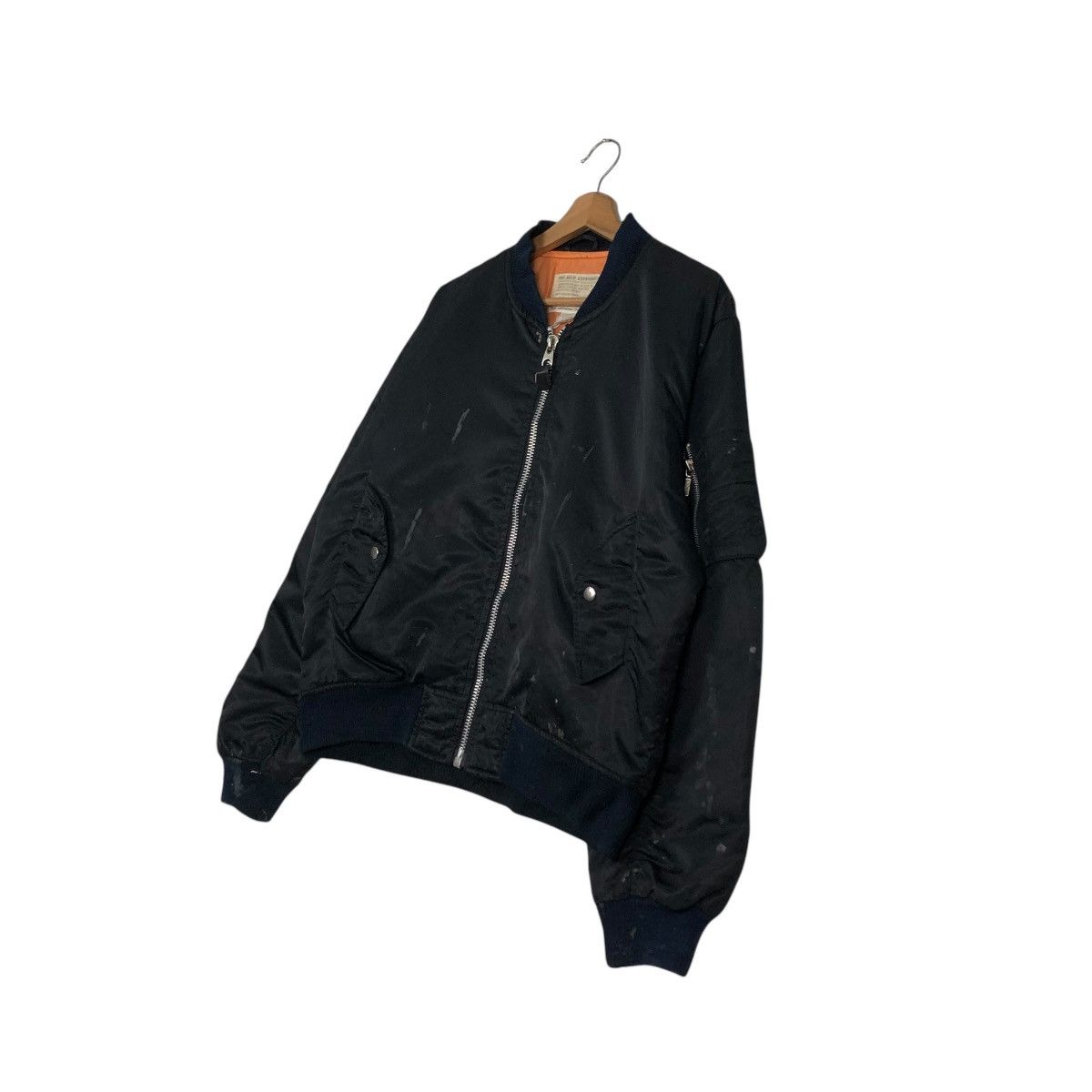 Japanese Brand 🔥VINTAGE BOMBER JACKET MA-1 MILITARY IRISH ISSEY MIYAKE Size US M / EU 48-50 / 2 - 4 Thumbnail