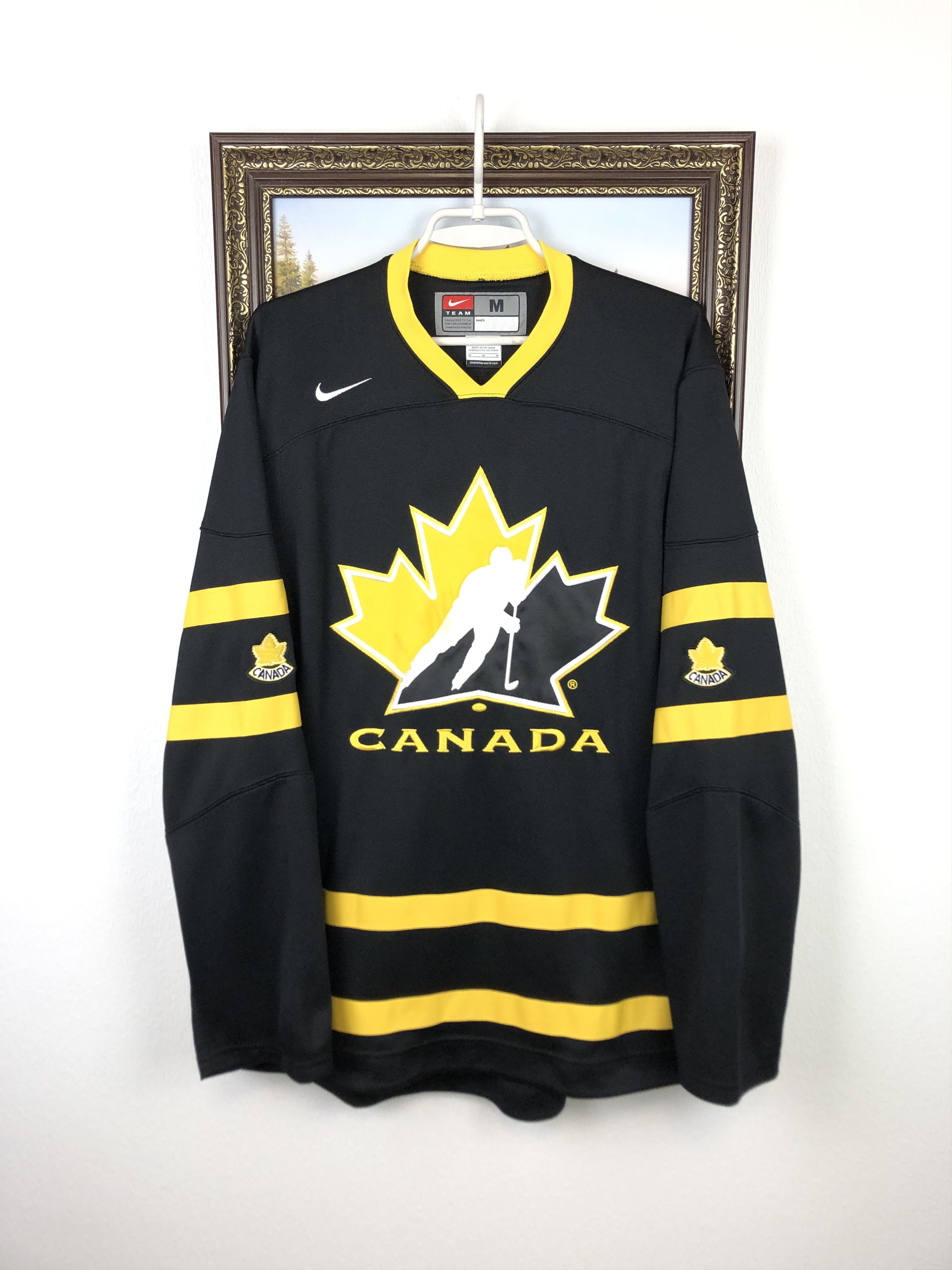 Vintage Nike Canada Ice Hockey Jersey Shirt Rare Trikot
