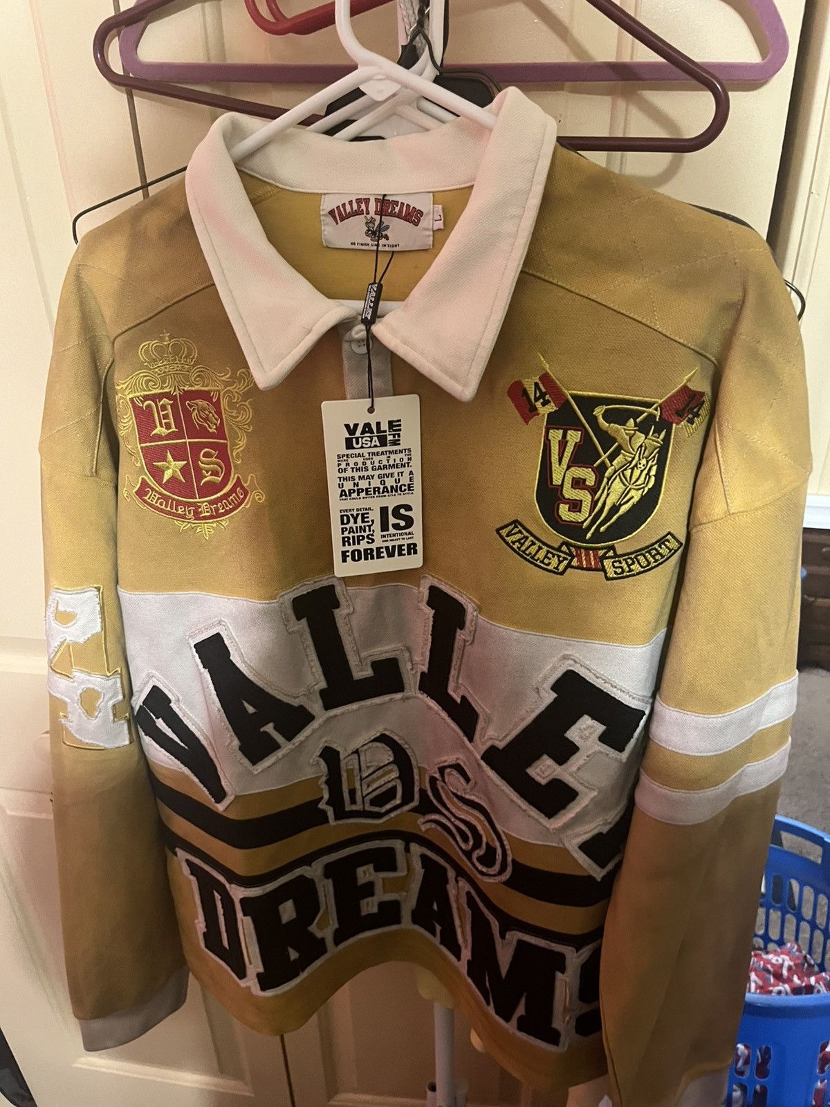 Vale Vale Yellow Rugby Longsleeve Size US L / EU 52-54 / 3 - 4 Thumbnail