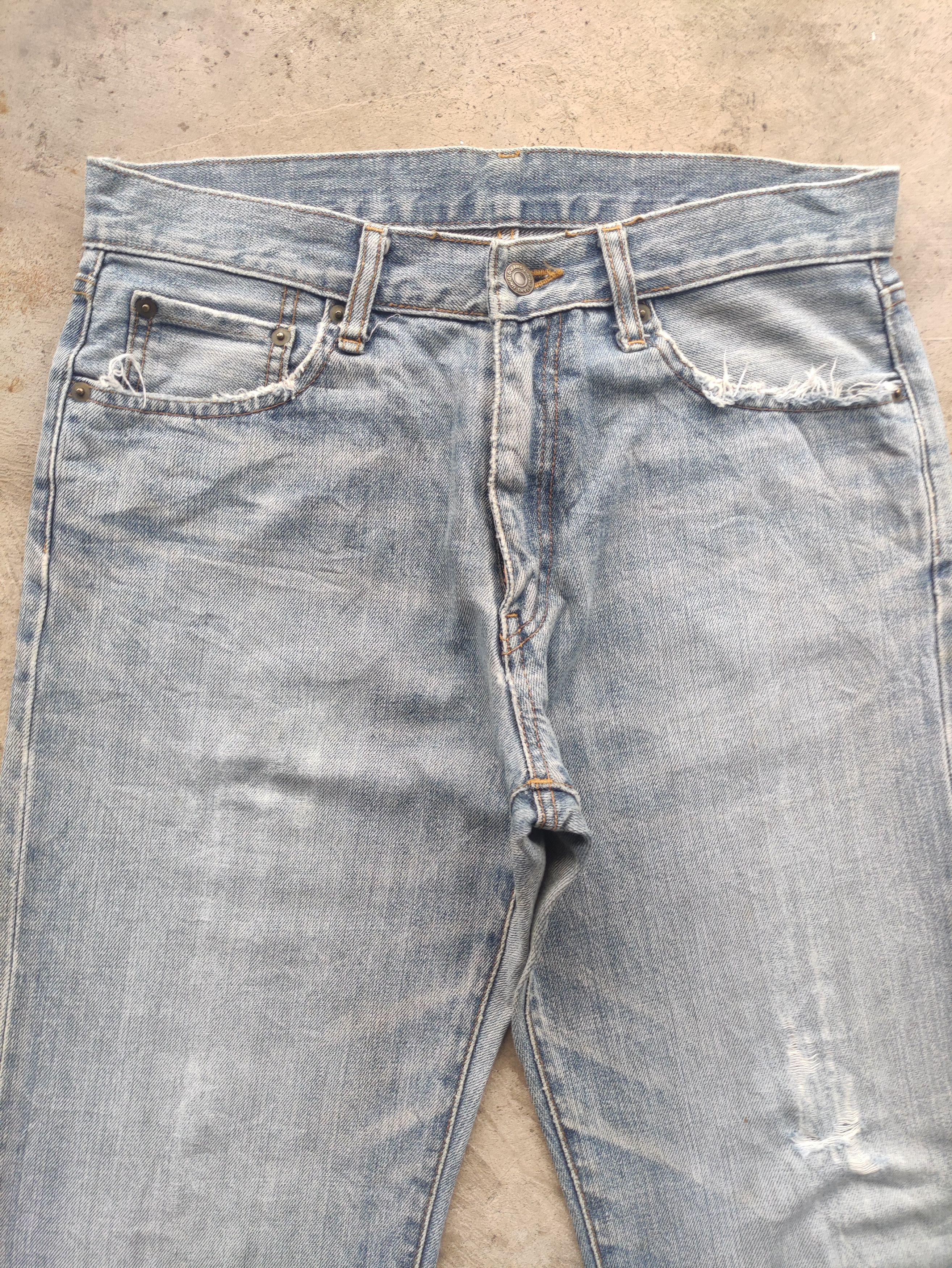 Japanese Brand Vintage Japanese Denim Distressed Faded Jean Size US 32 / EU 48 - 3 Thumbnail