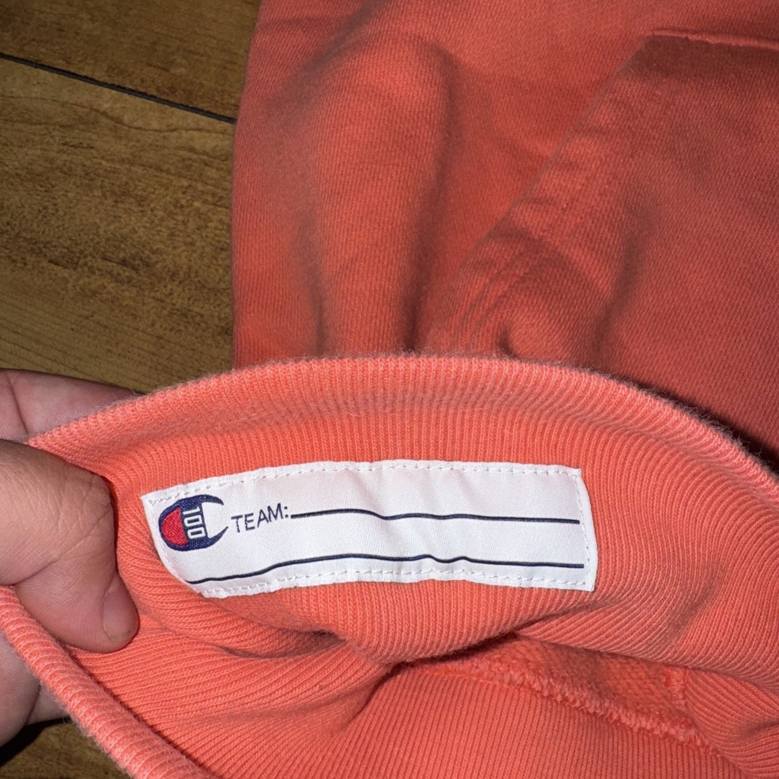 Champion × Vintage Vintage Champion Reverse Weave After Hoodie Peach M 21x25 Size US M / EU 48-50 / 2 - 4 Thumbnail