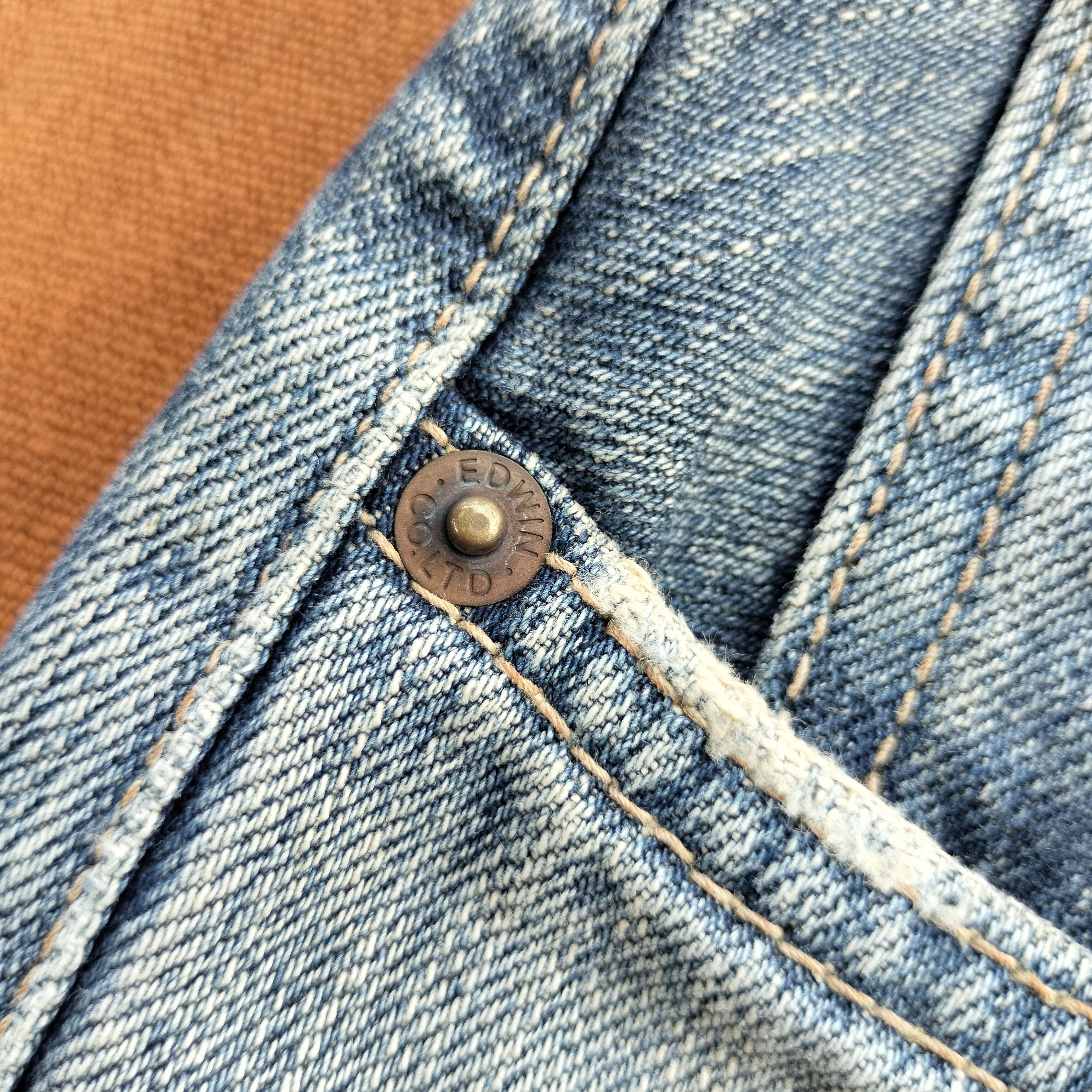 Edwin Vintage Edwin XV-S japan studded rhinestone denim Size US 34 / EU 50 - 9 Thumbnail