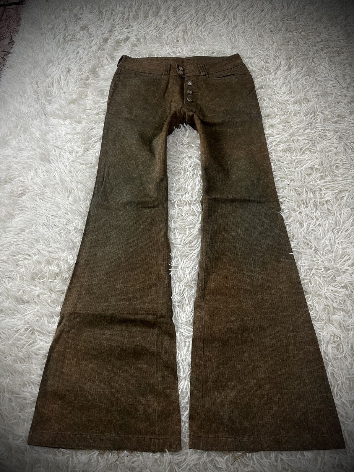 Tornado Mart Rare 2000s Tornado Mart Super Flare Pants Size US 29 - 1 Thumbnail