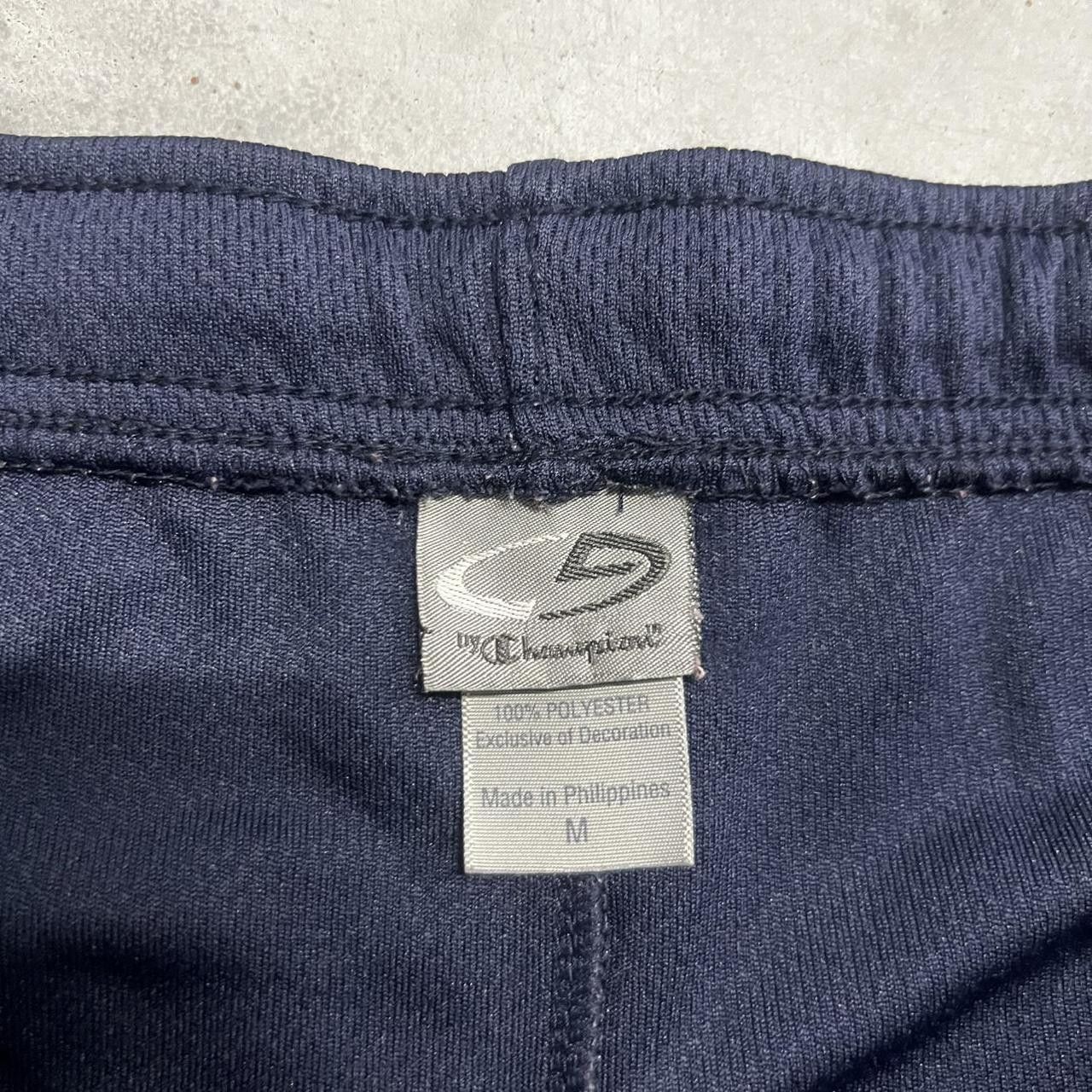 Vintage Crazy Vintage Y2K/2000s Baggy Wideleg Navy Blue Striped Champion Sweatpants! Size US 38 / EU 54 - 7 Thumbnail