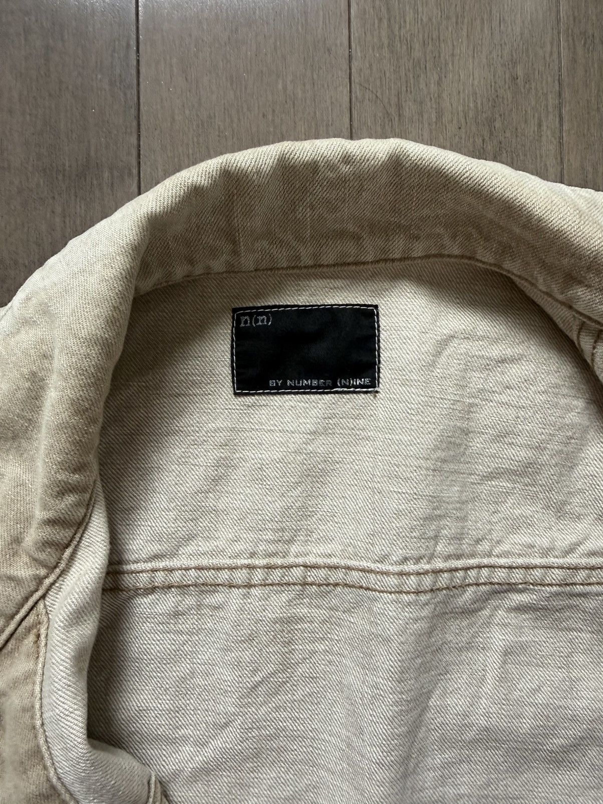 Number (N)ine Number Nine n(n) Beige Denim Jacket Size US M / EU 48-50 / 2 - 5 Thumbnail