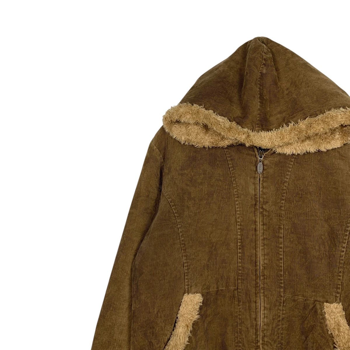 Japanese Brand MUDD Corduroy Hoodie Jacket #2162-C95 Size US L / EU 52-54 / 3 - 3 Thumbnail
