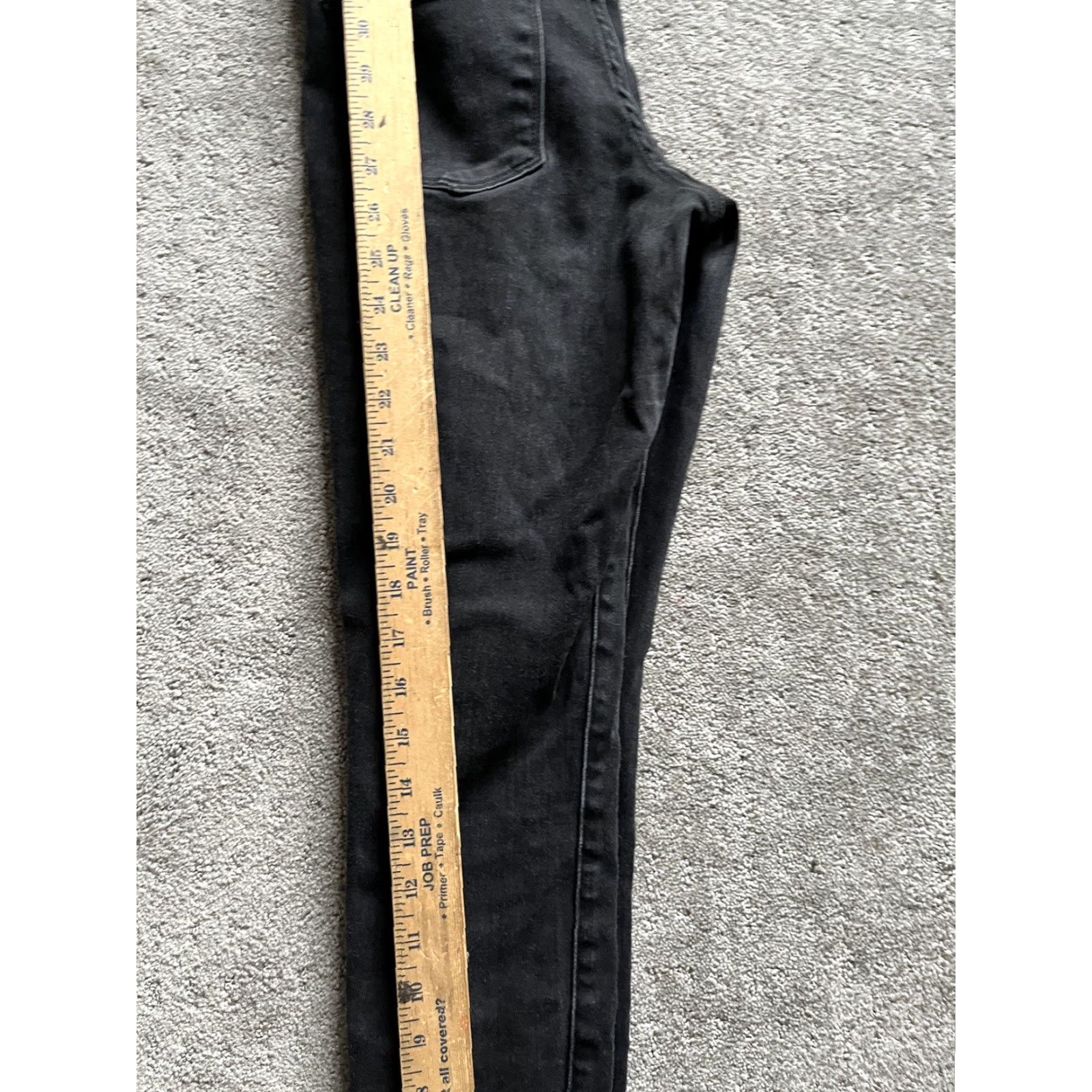 Vintage Universal Thread Jeans Women Size 2/26 Black High Rise Jegging Pull On Dark Wash Size 26" / US 2 / IT 38 - 6 Thumbnail