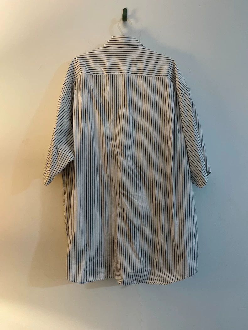 Balenciaga Balenciaga 20ss PepsiCo Striped Short Sleeve Shirt 2501-Nex Size US XXS / EU 40 - 2 Thumbnail