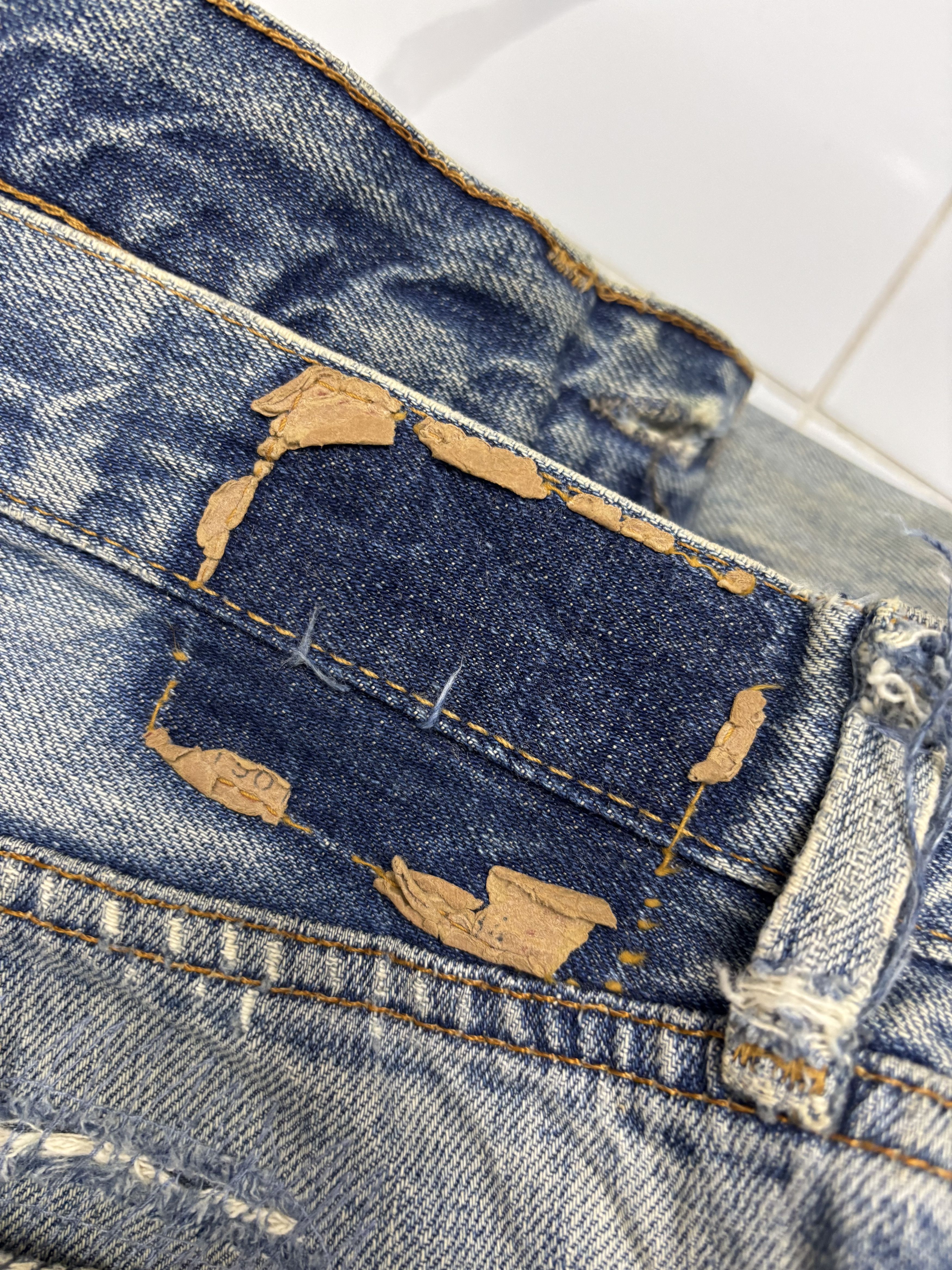 Levi's True Vintage Levis 501 Big E Selvedge Jeans Button 2 Size US 32 / EU 48 - 12 Thumbnail