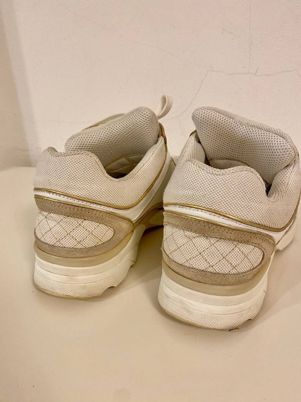 Chanel Chanel sneaker weiß trainers Damen Original 39 38,5 CC Logo Size US 8 / IT 38 - 6 Thumbnail
