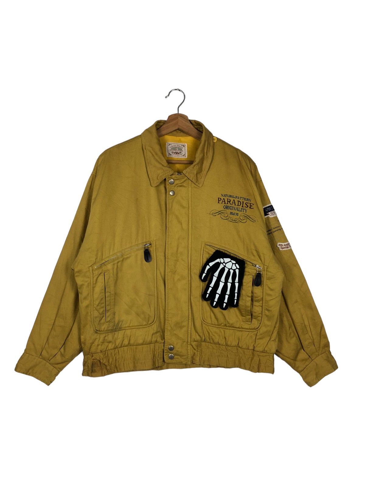 Japanese Brand 🔥90s ISSEY MIYAKE BOMBER JACKET VIRGIN VOYAGE JAPAN BIGLOGO Size US M / EU 48-50 / 2 - 1 Thumbnail