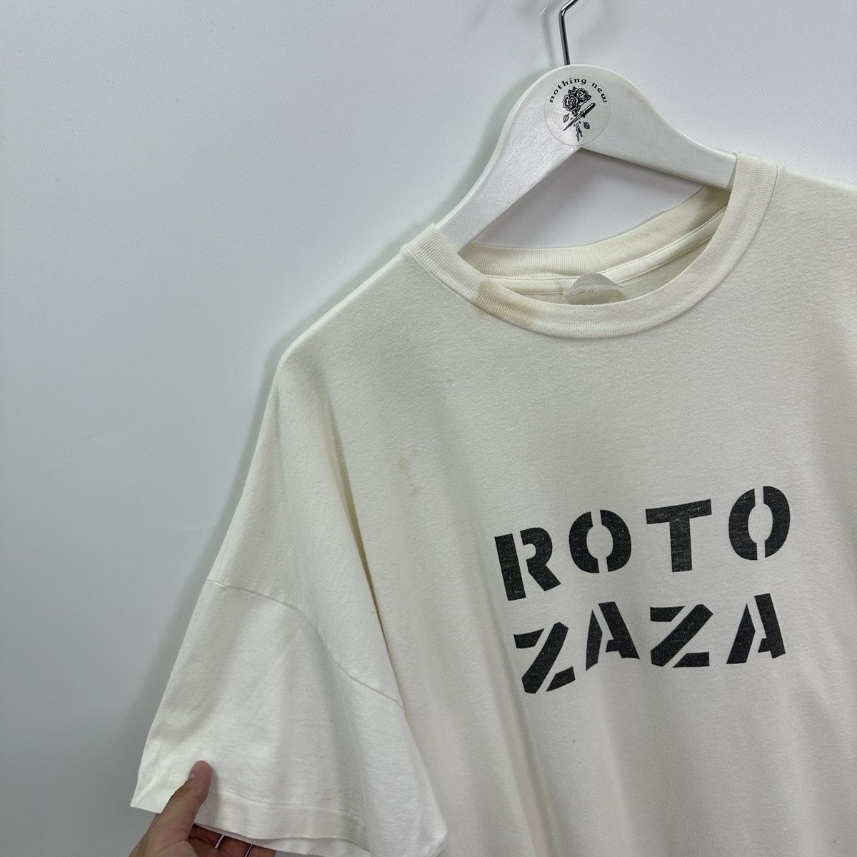 Vintage Vintage 90s Roto Zaza Jean Tinquely Gallery Basel art tee Size US XL / EU 56 / 4 - 4 Thumbnail