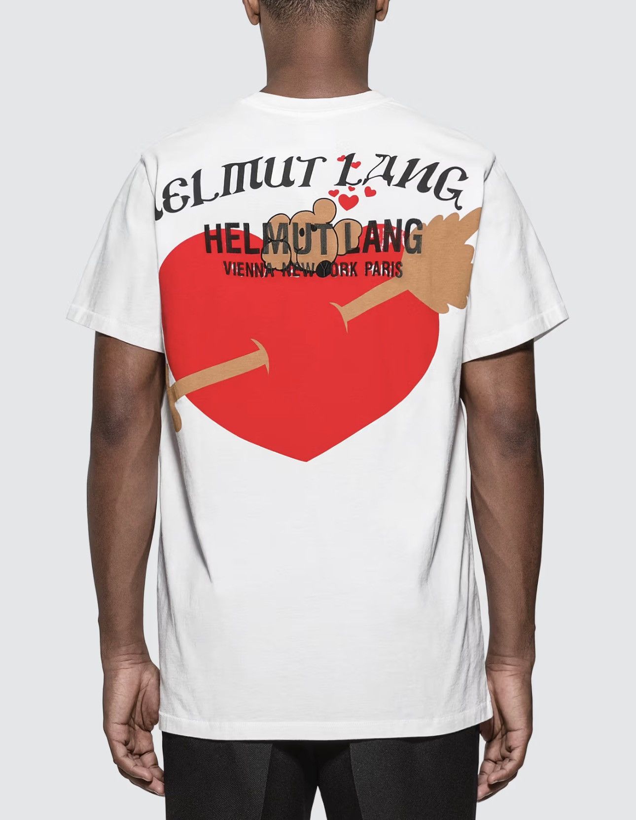 Helmut Lang Helmut Lang Heart Print Tee Size US XL / EU 56 / 4 - 2 Thumbnail