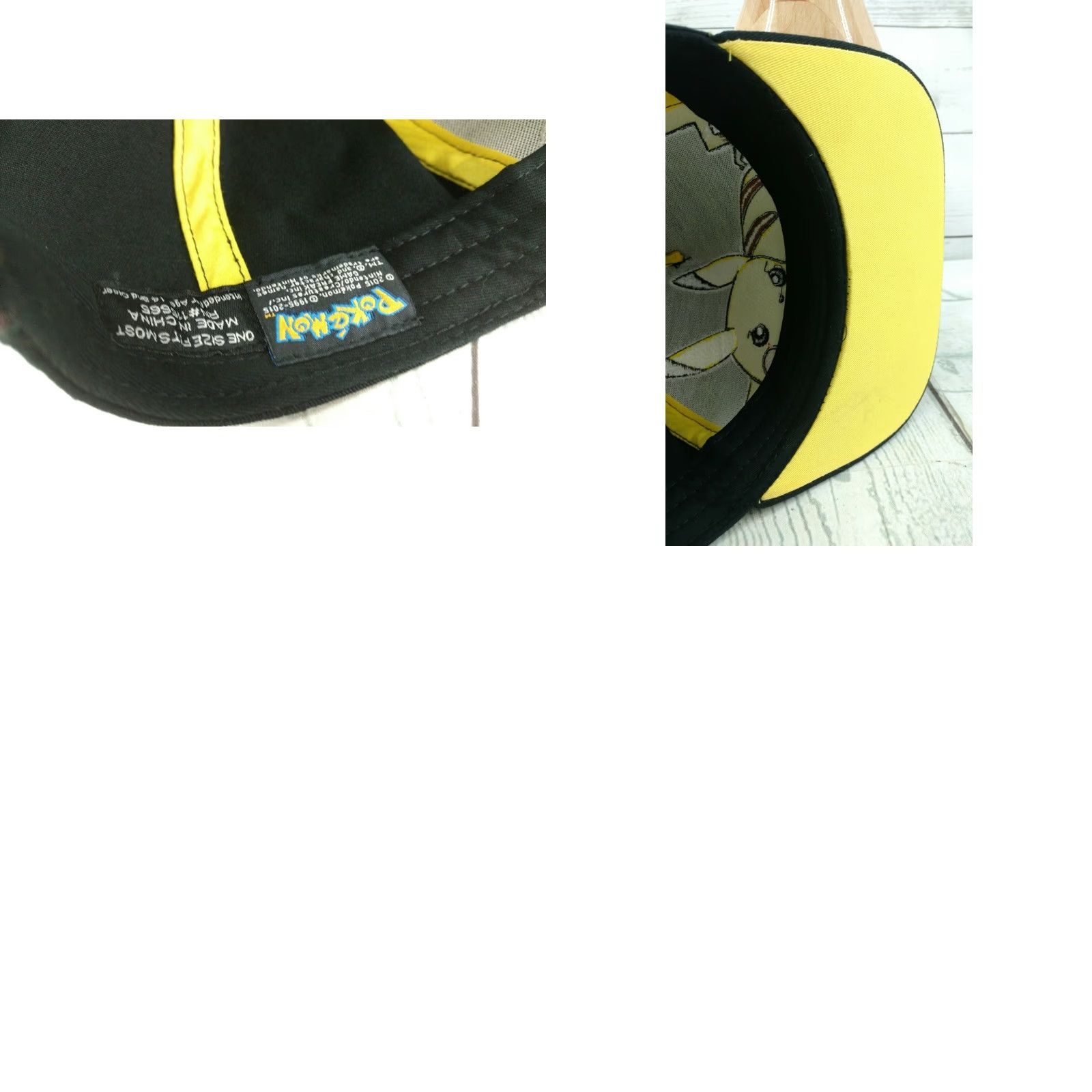 Nintendo Pikachu Pokemon Snapback Cap 2015 Nintendo Black Yellow Hat Men Adjustable Baseball Cap Buttoned/Snapback Cap Size ONE SIZE - 8 Thumbnail