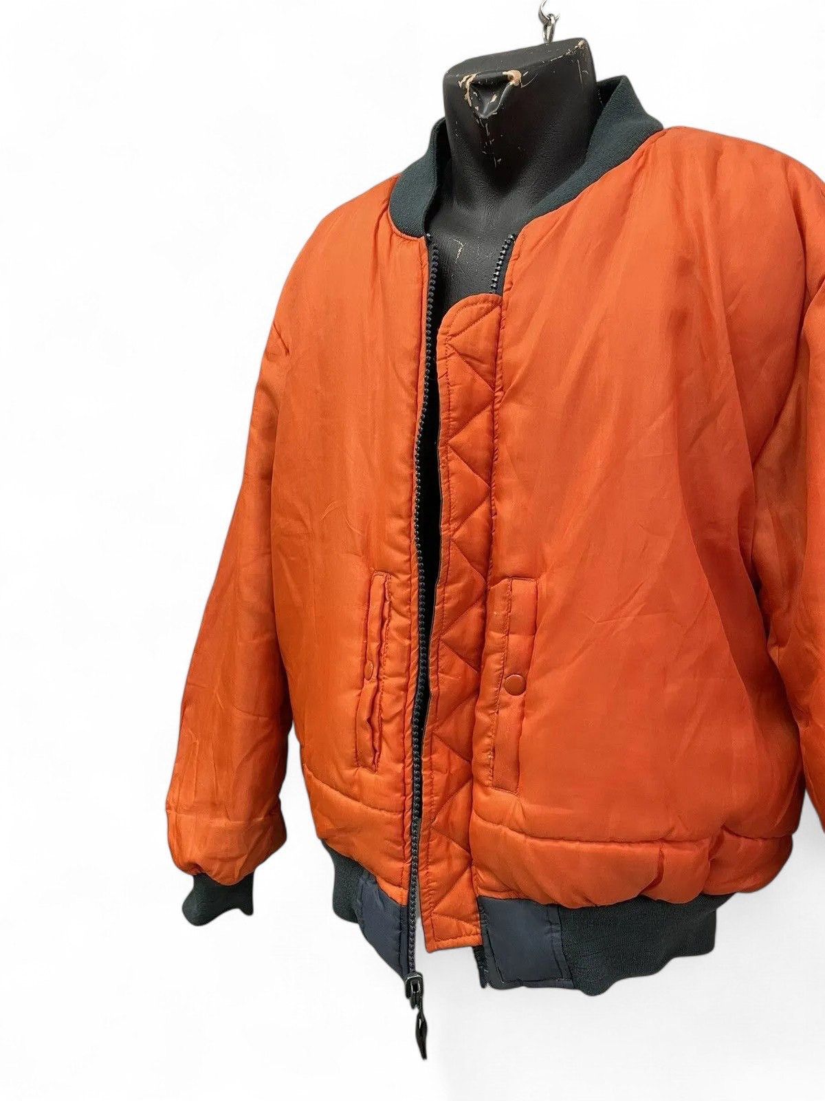 Alpha Industries Vintage Blue MA-1 Bomber Jacket Military Y2K Style Size US L / EU 52-54 / 3 - 11 Thumbnail