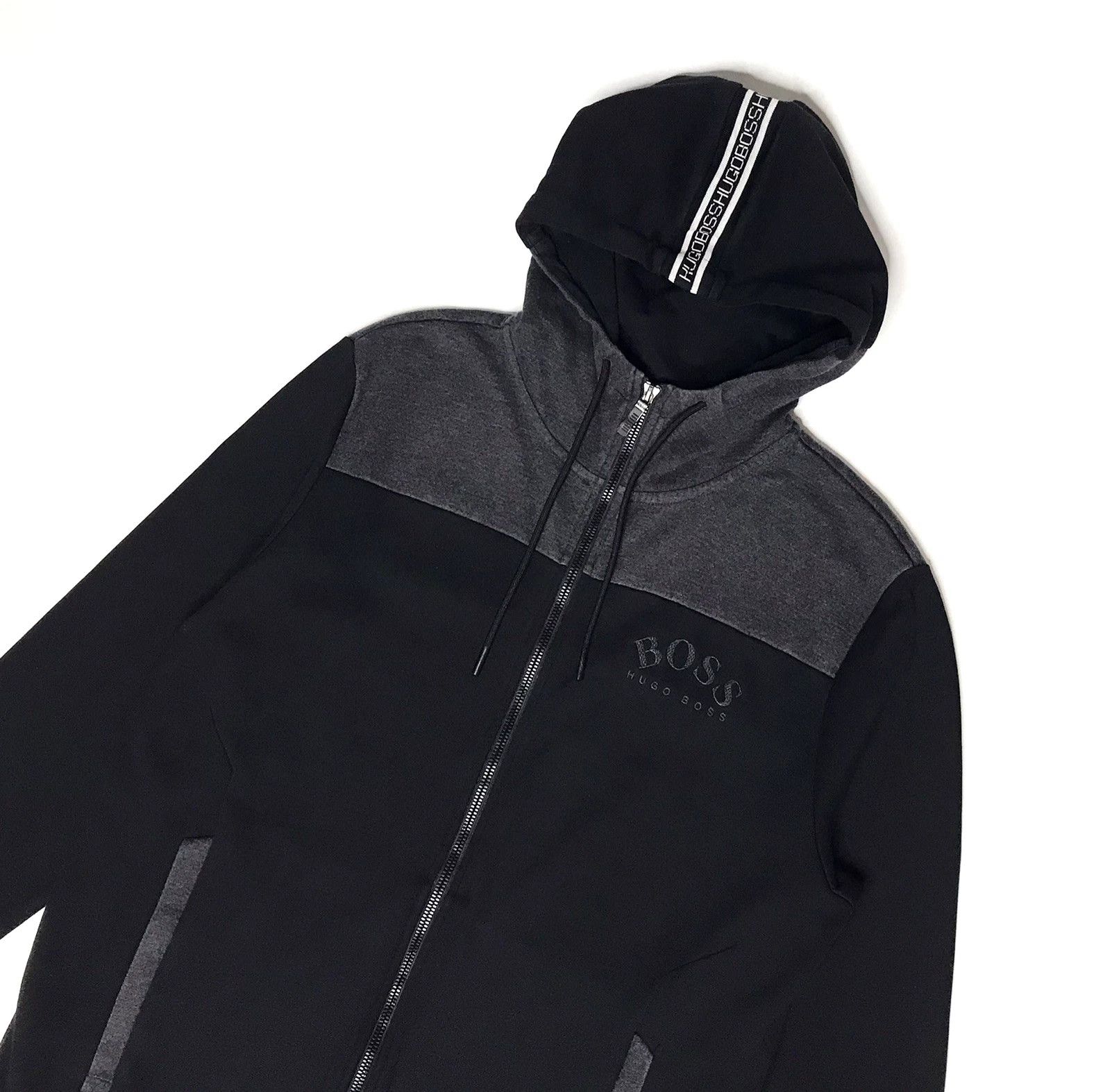 Hugo Boss Hugo Boss Saggy Zip Hoodie Men's M Curved Logo Size US M / EU 48-50 / 2 - 3 Thumbnail