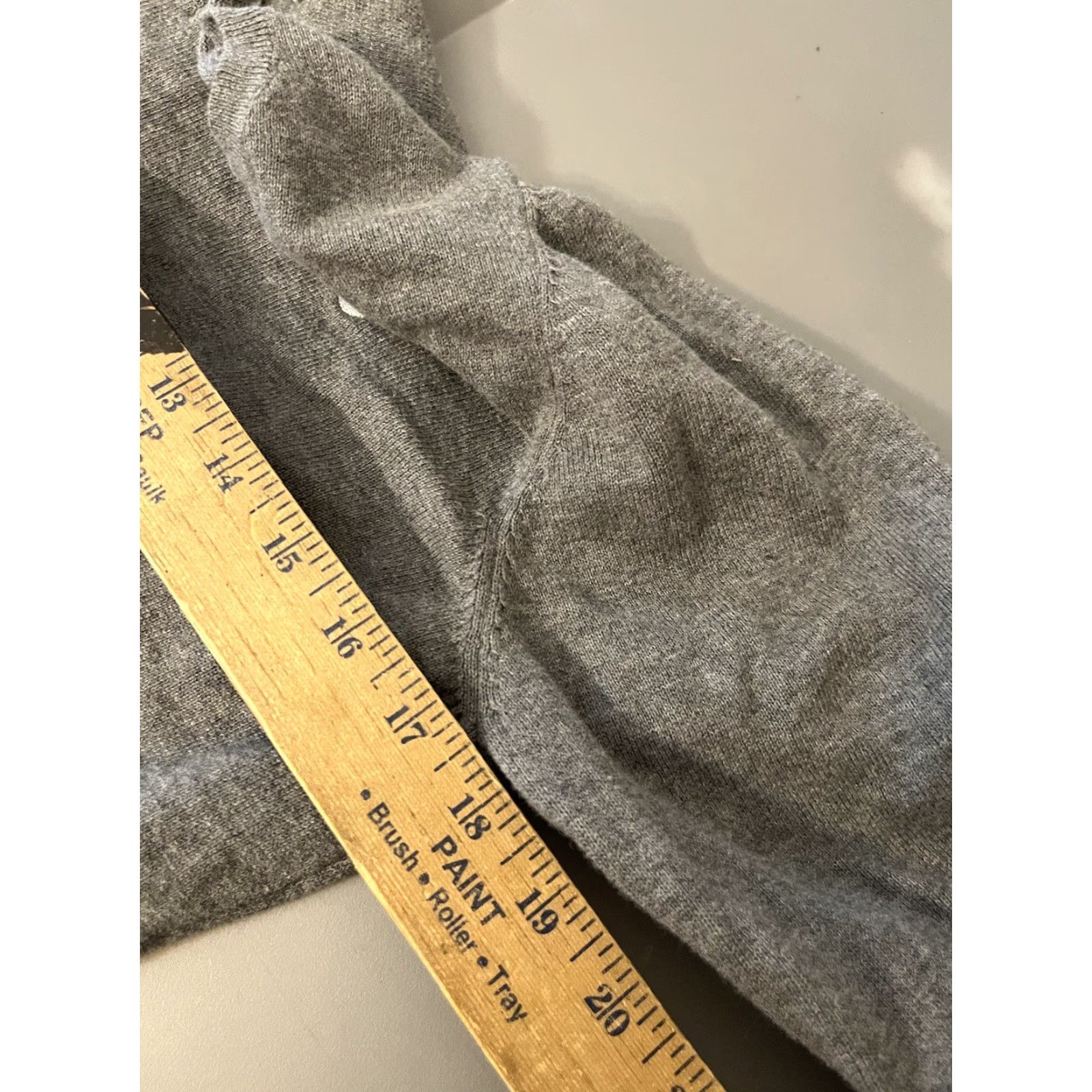 Vintage VINTAGE Clique Womens Sweater XL Crew Neck Pullover Long Sleeve Casual Knit Gray Navy Cotton Size XL / US 12-14 / IT 48-50 - 5 Thumbnail