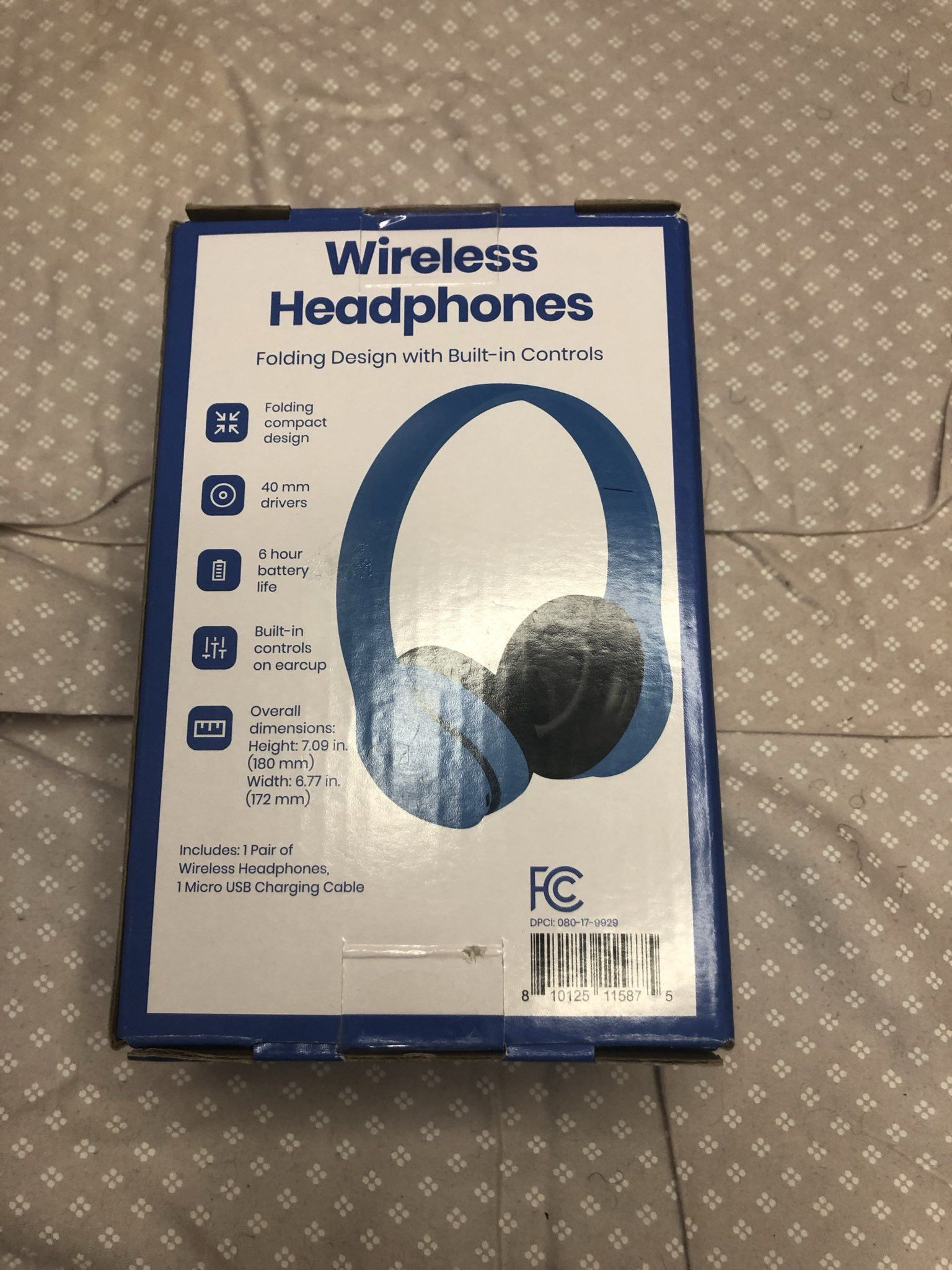 Other Blue Wireless Folding Headphones Size ONE SIZE - 3 Thumbnail