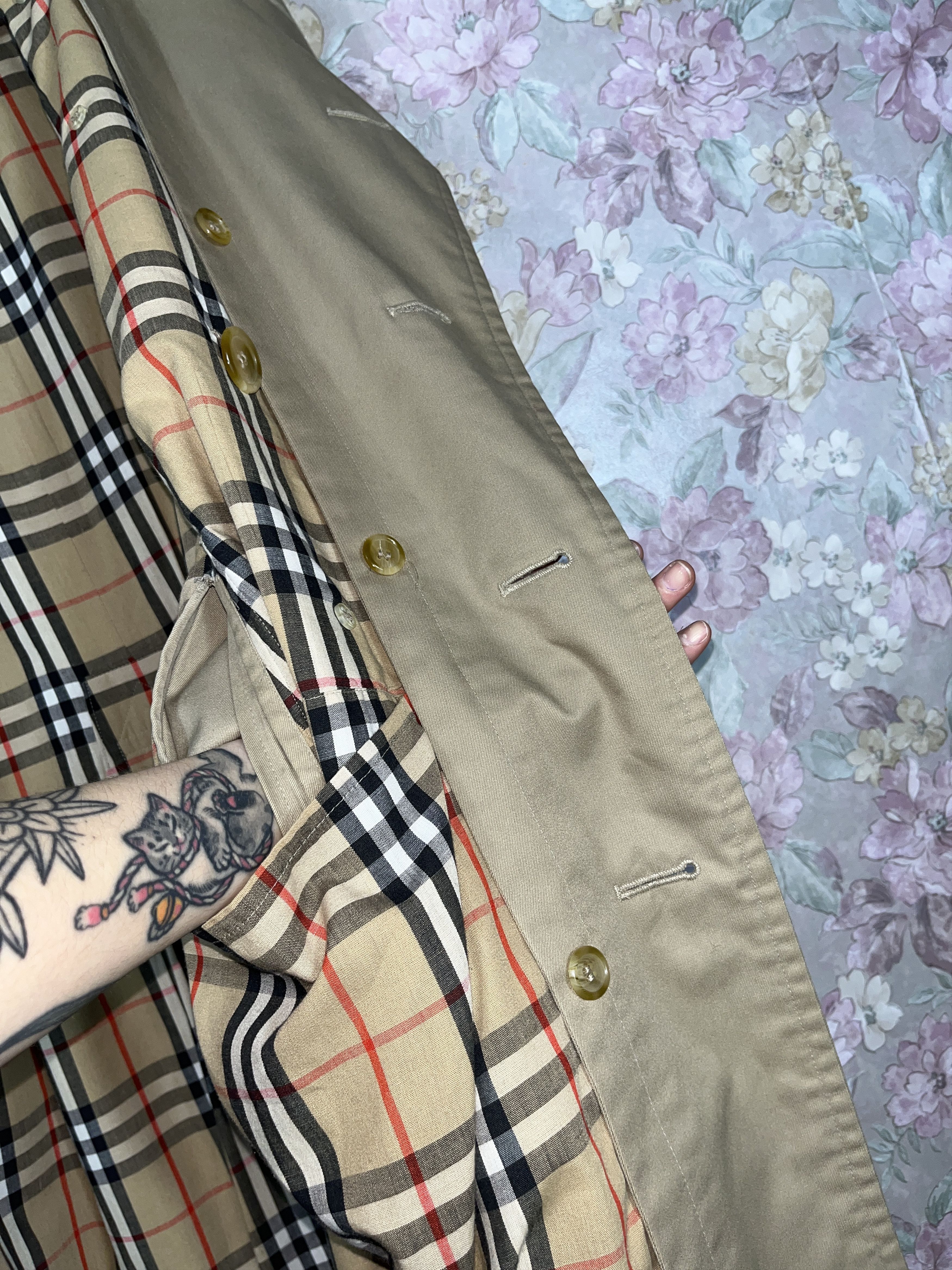 Burberry Burberry's Coat Trench Nova Check Vintage 90s Beige Size L Size US L / EU 52-54 / 3 - 21 Thumbnail