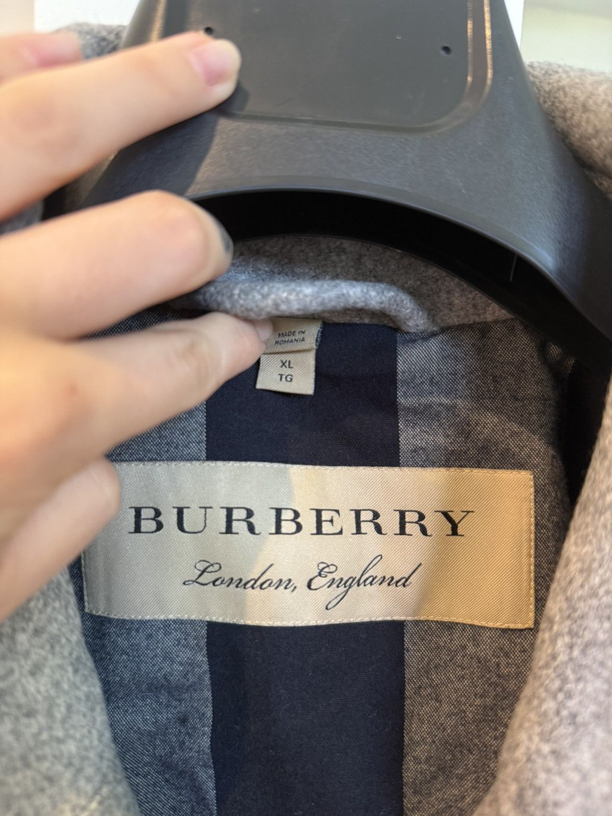 Burberry Burberry wool men coat Size US XL / EU 56 / 4 - 3 Thumbnail