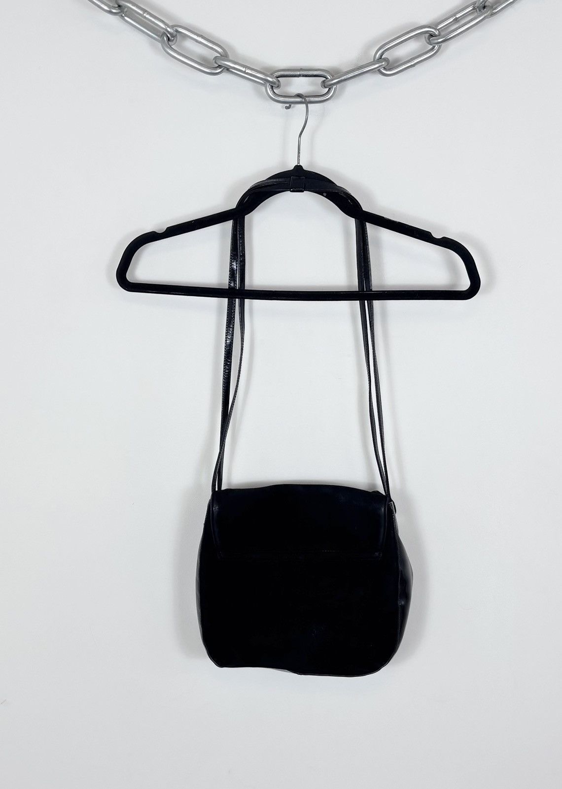 Bally Bally Black Suede Patent Leather Shoulder Bag Size ONE SIZE - 17 Thumbnail
