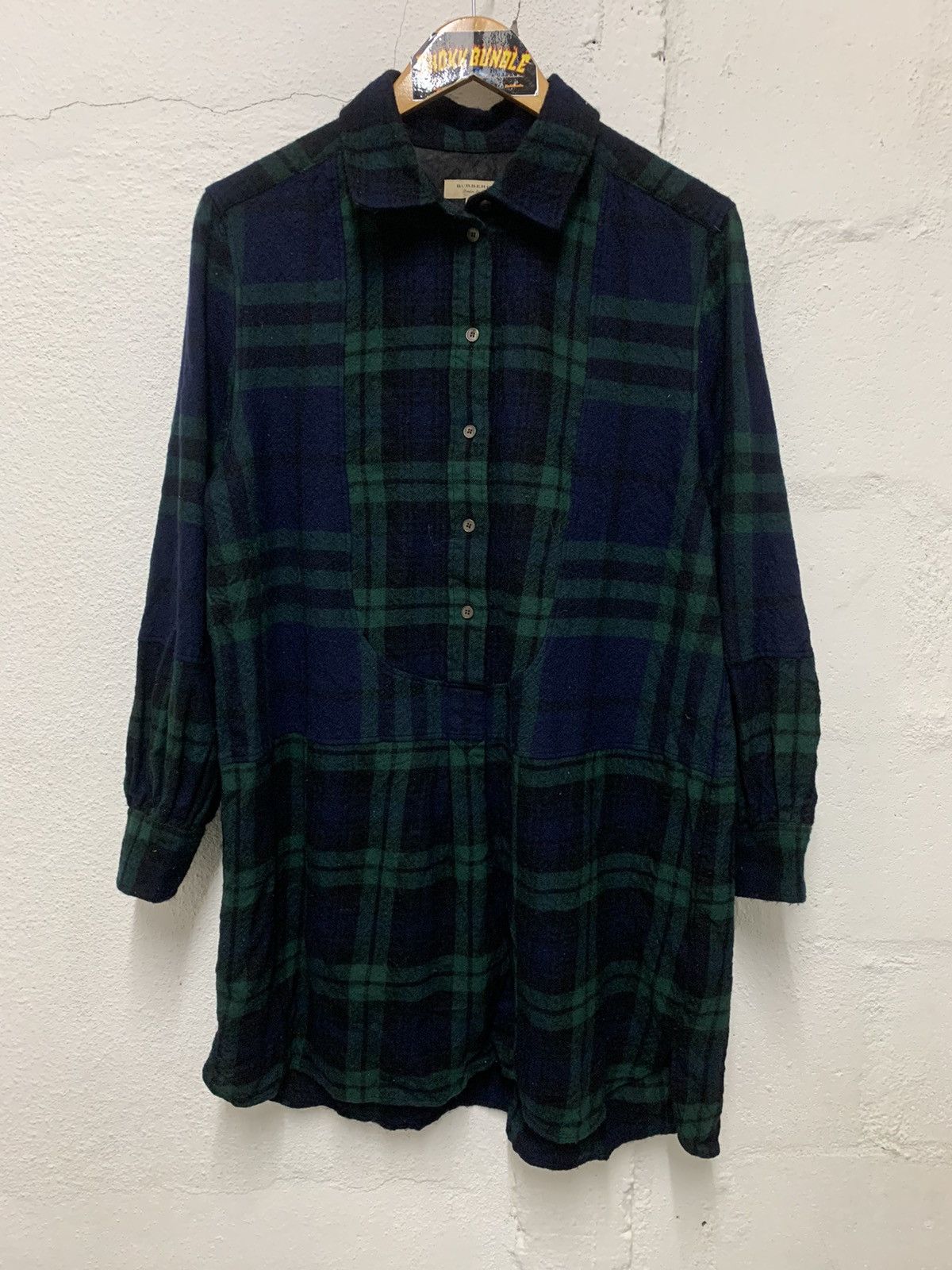 Burberry × Designer Vintage Burberry Dress Wool Size M / US 6-8 / IT 42-44 - 3 Thumbnail