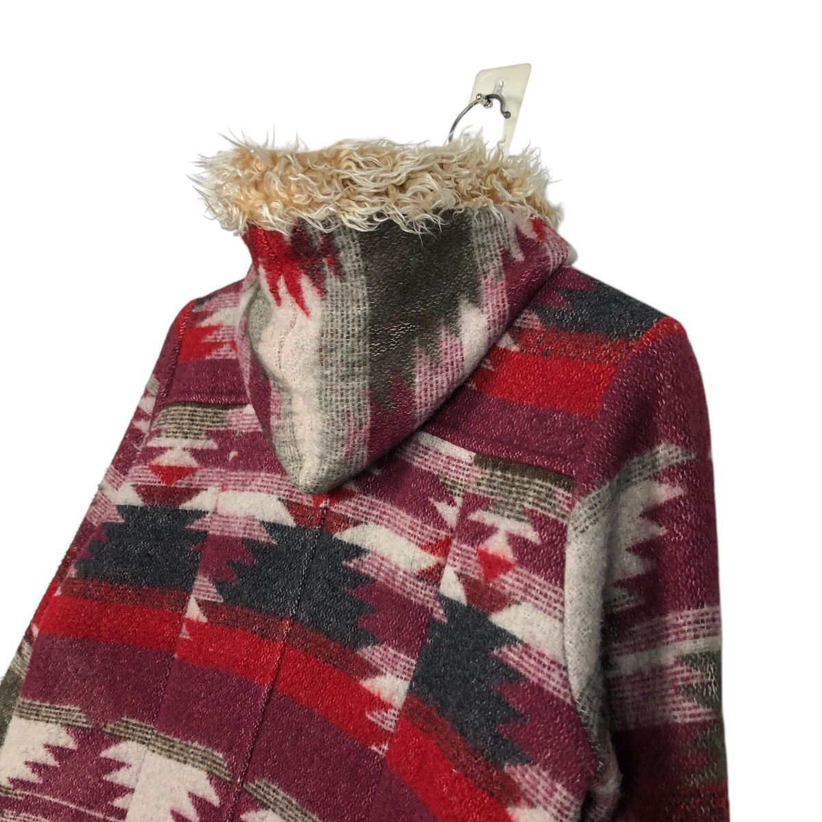 Japanese Brand 📌Vtg Long Jacket Wool Pret Pul Mermaid Navajo Native Design Size US M / EU 48-50 / 2 - 11 Thumbnail