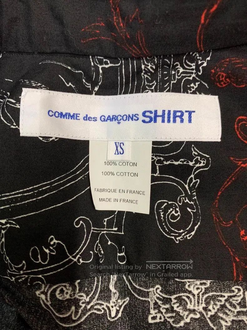 Comme des Garcons COMME DES GARCONS AW14 Paisley Shirt. Size US XS / EU 42 / 0 - 3 Thumbnail