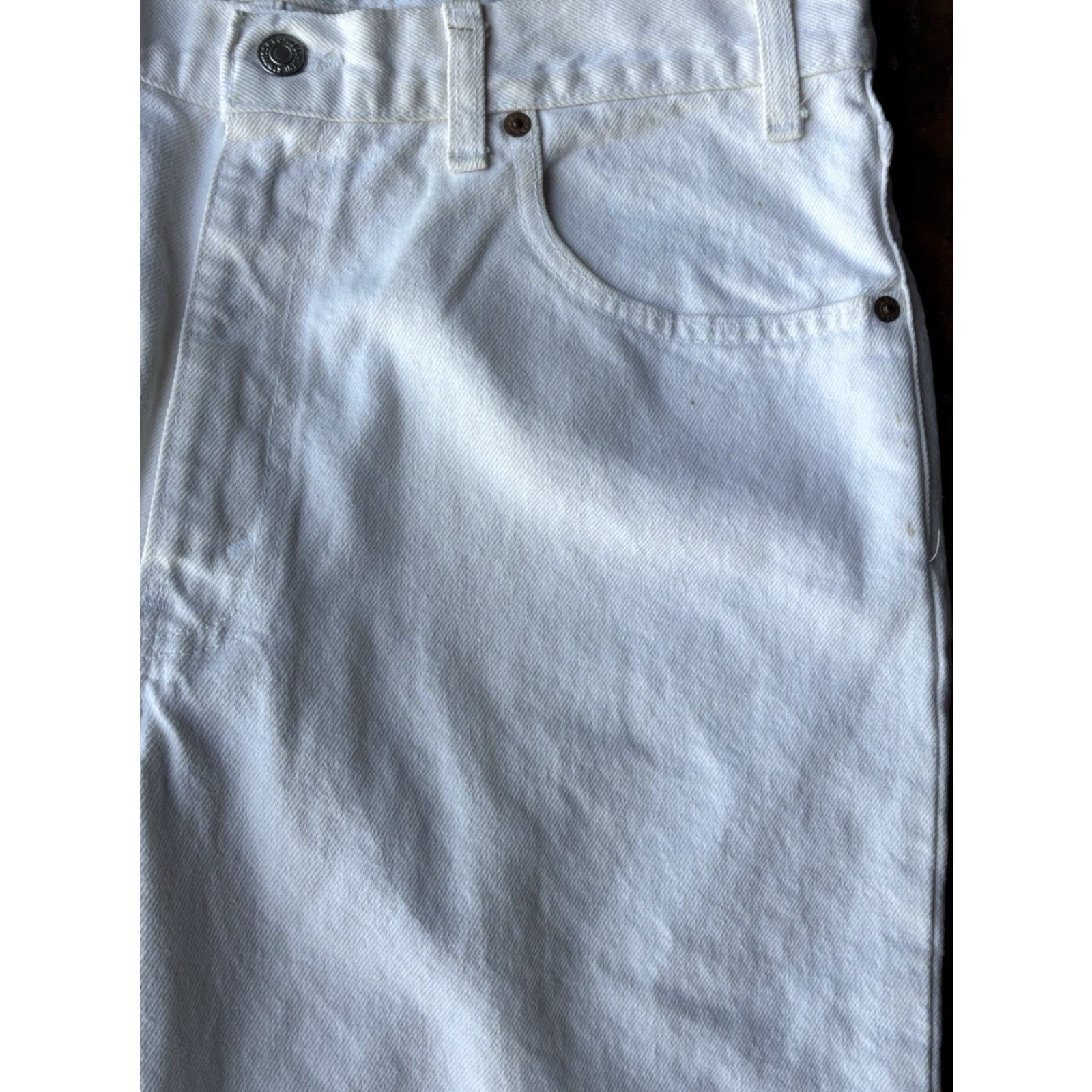 Levi's VINTAGE Levi's 550 Jeans Mens 36x32 White Beige 90s USA Relaxed Fit 5-Pocket Denim Size US 36 / EU 52 - 5 Thumbnail