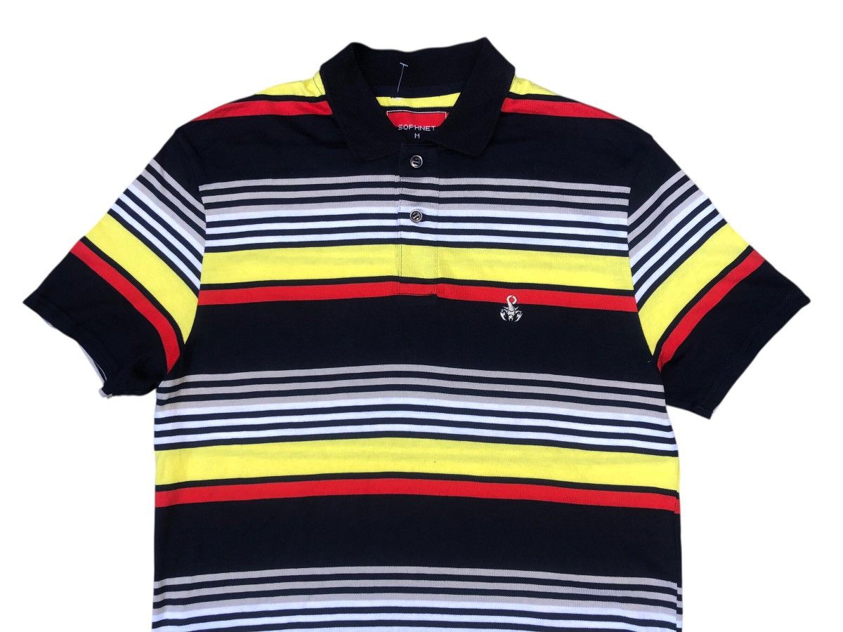 Sophnet. 🔥Nice SOPHNET Stripes Polo Shirt Japanese Brand Size US M / EU 48-50 / 2 - 3 Thumbnail