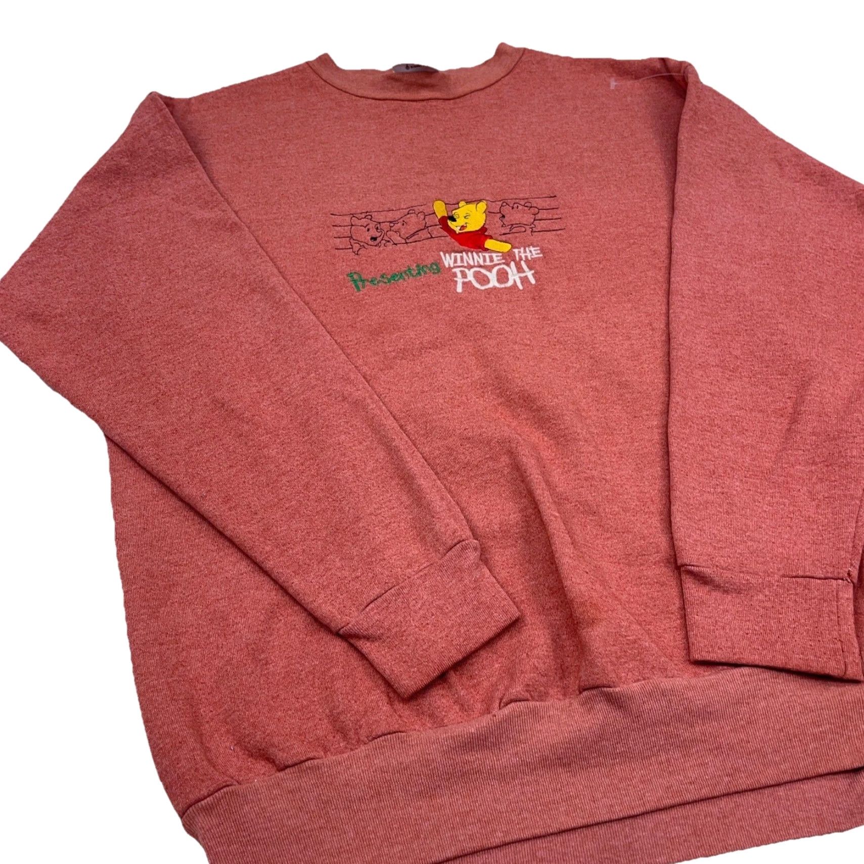 Mickey & Co. VINTAGE Mickey & Co. Sweatshirt Shirt Men XL Orange 80s 90s Cartoon Disney Logo Graphic Print Pullover Crew Neck Size US XL / EU 56 / 4 - 4 Thumbnail
